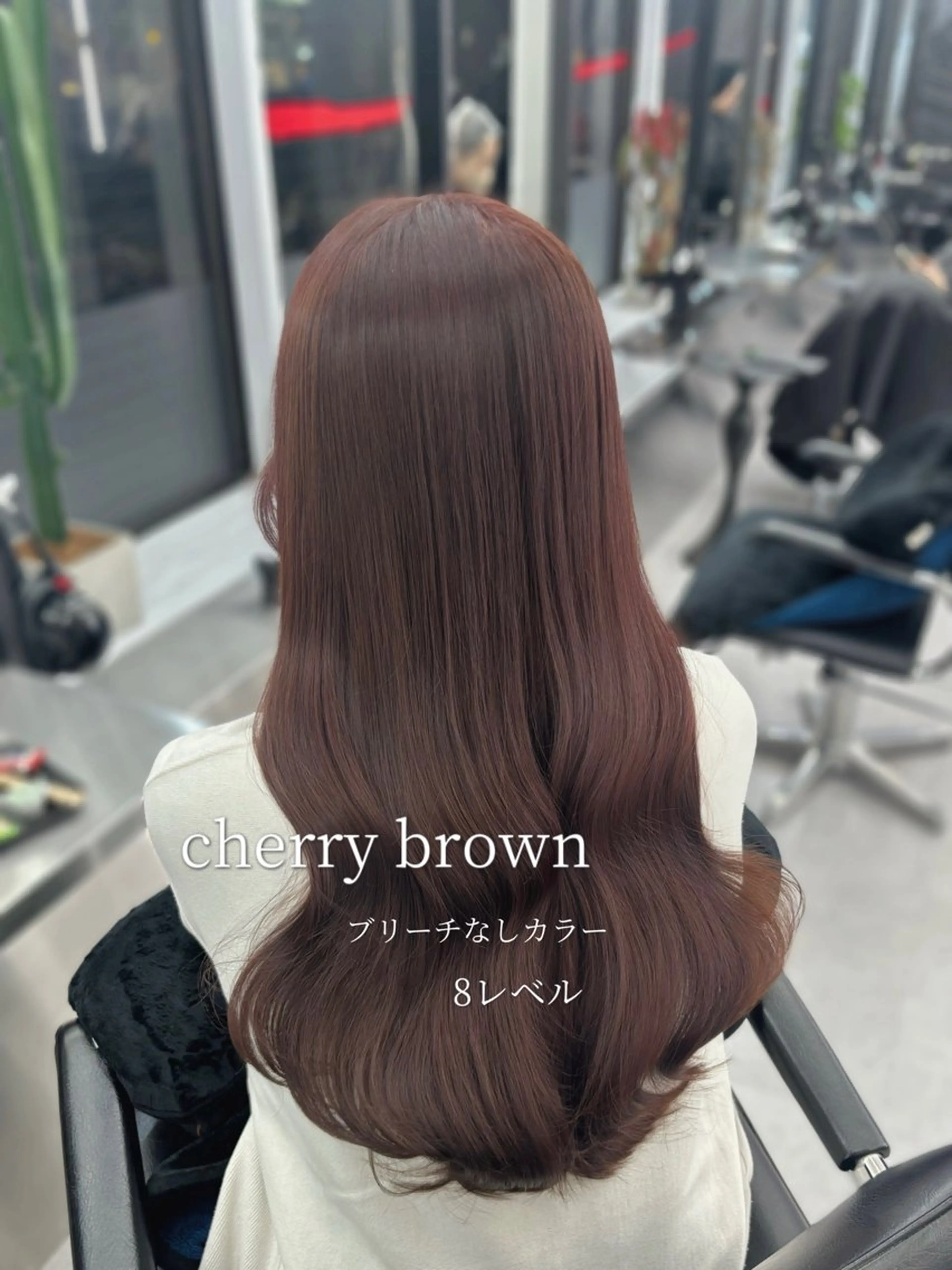 ロング カラー カット ヘアカラー トリートメント 髪質改善/赤み消し ブリーチなし心斎橋のヘアスタイル