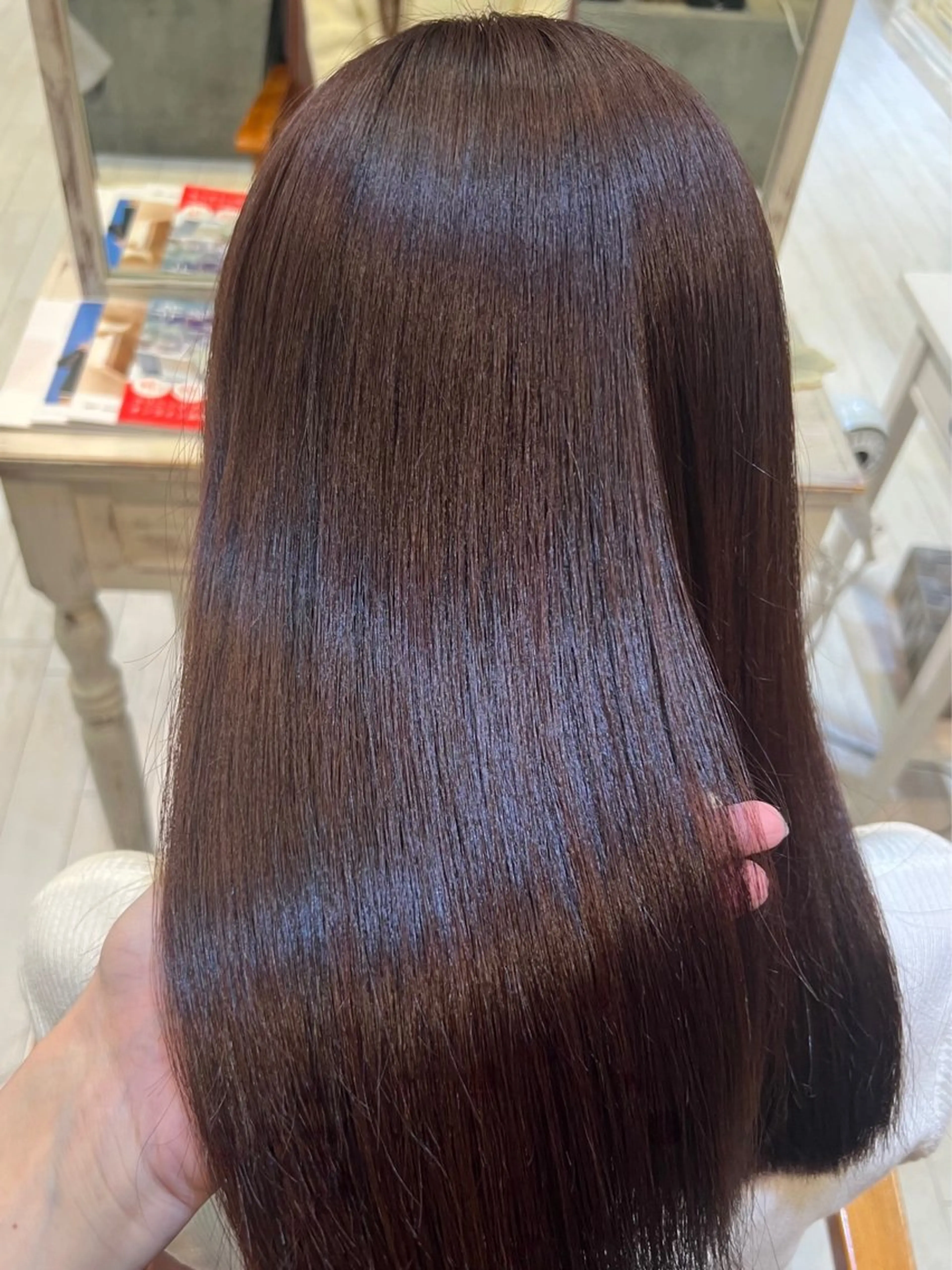 ロング カット ヘアカラー トリートメント ヘアセット 艶髪カラー️🫧 髪質改善特化🧸莉子のヘアスタイル