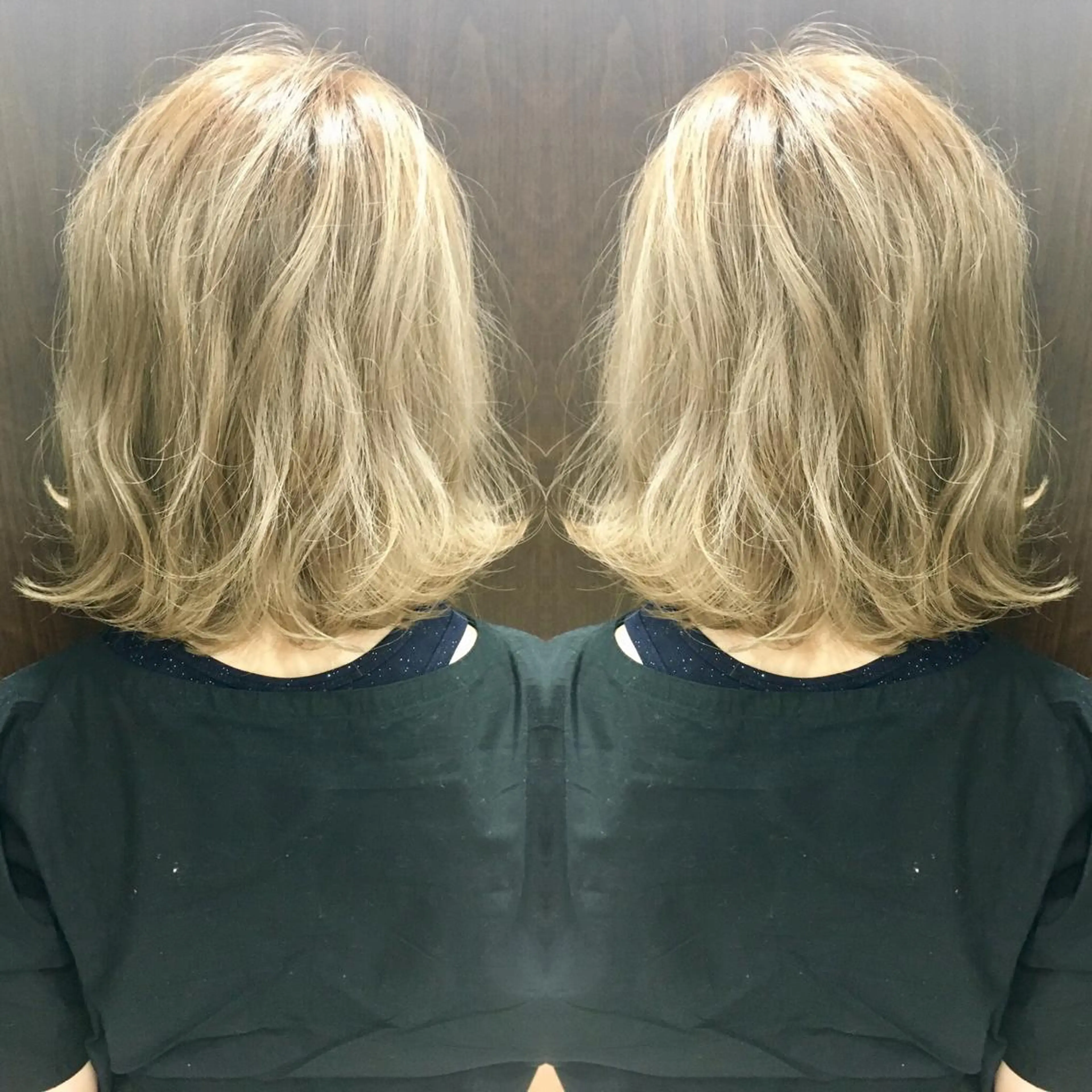 ミディアム カラー 寺内 紳悟のヘアスタイル