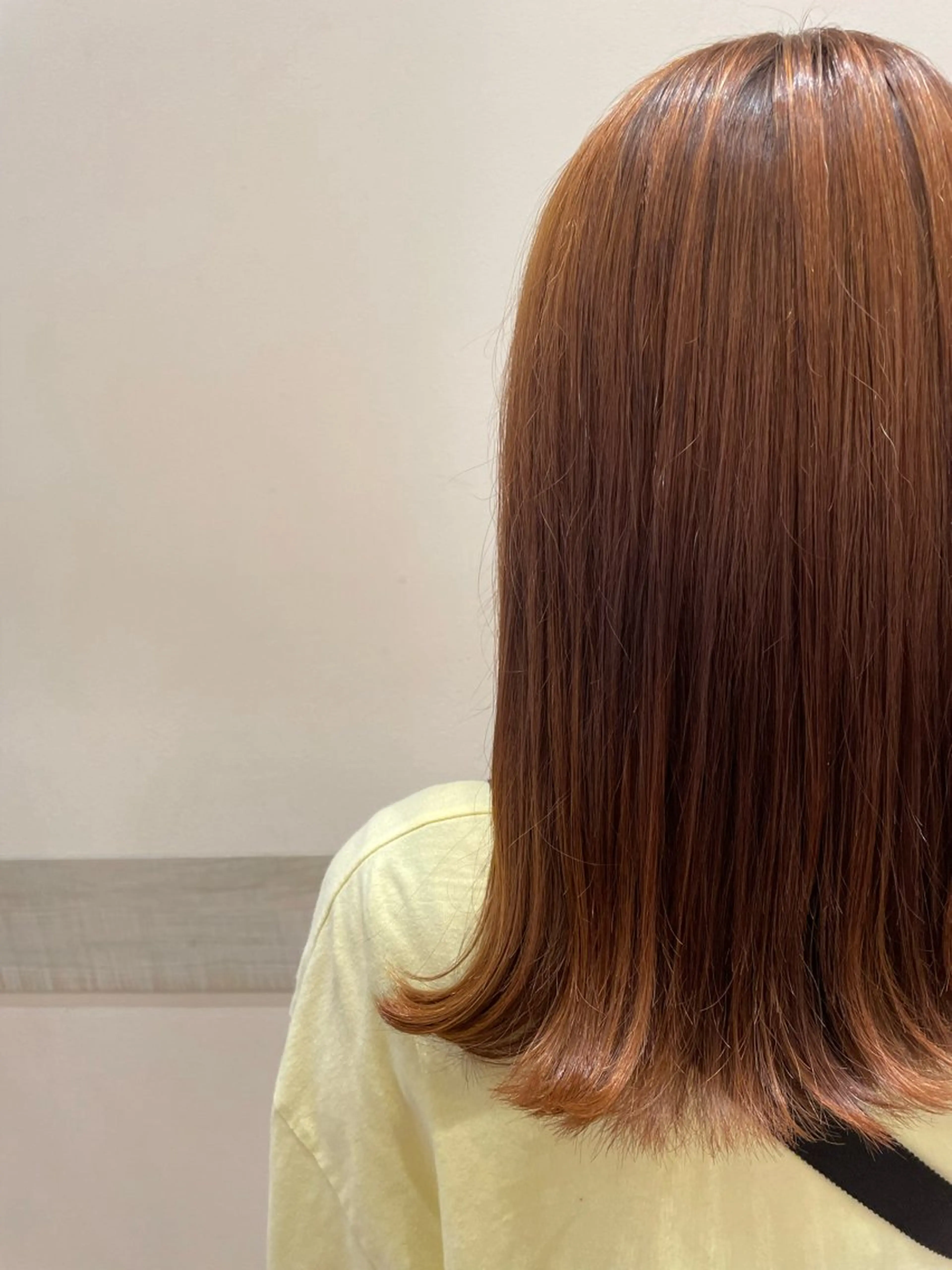 ミディアム カラー 似合わせカットパーマ 長峯丈士のヘアスタイル