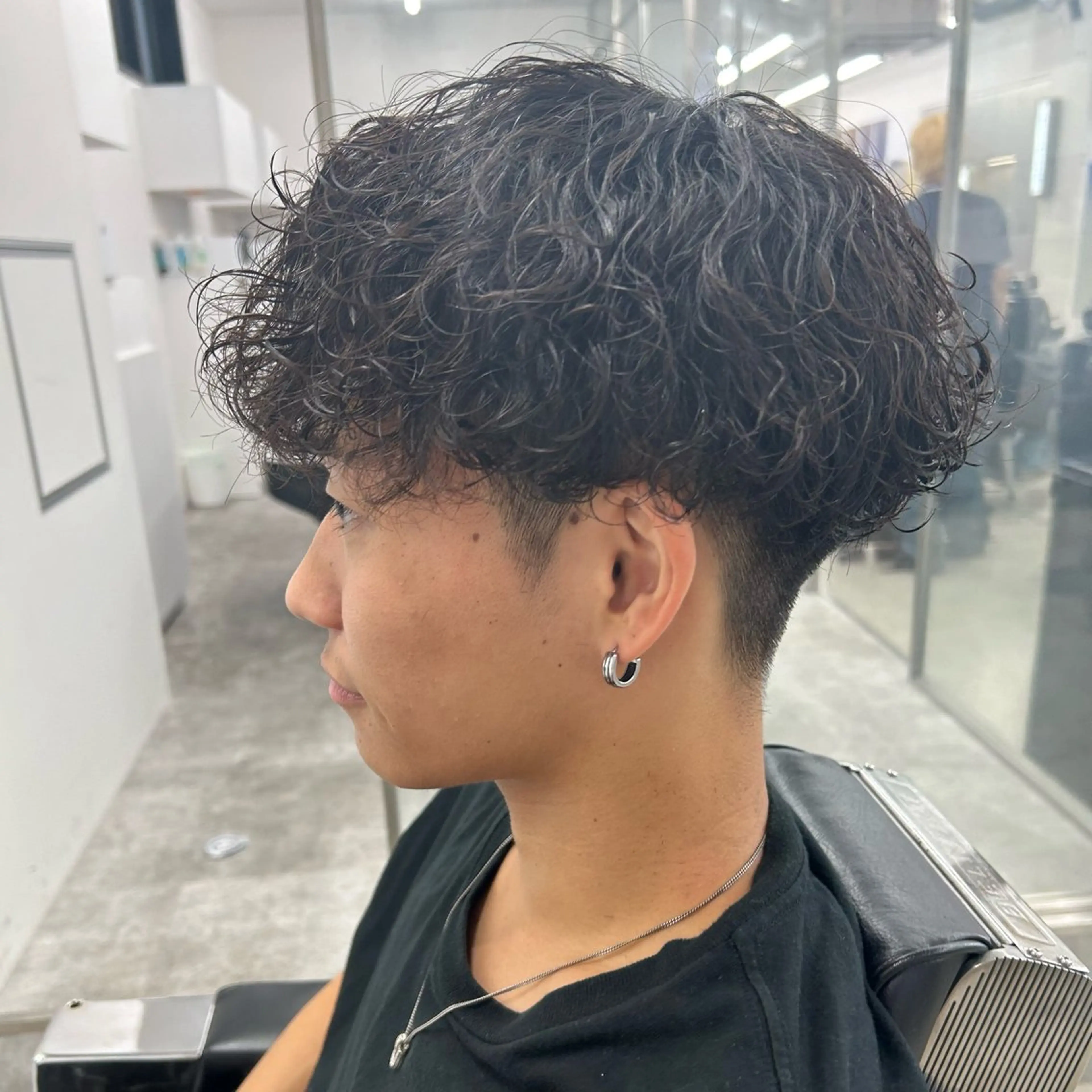 パーマ メンズ カット パーマ 安達 脩人のヘアスタイル