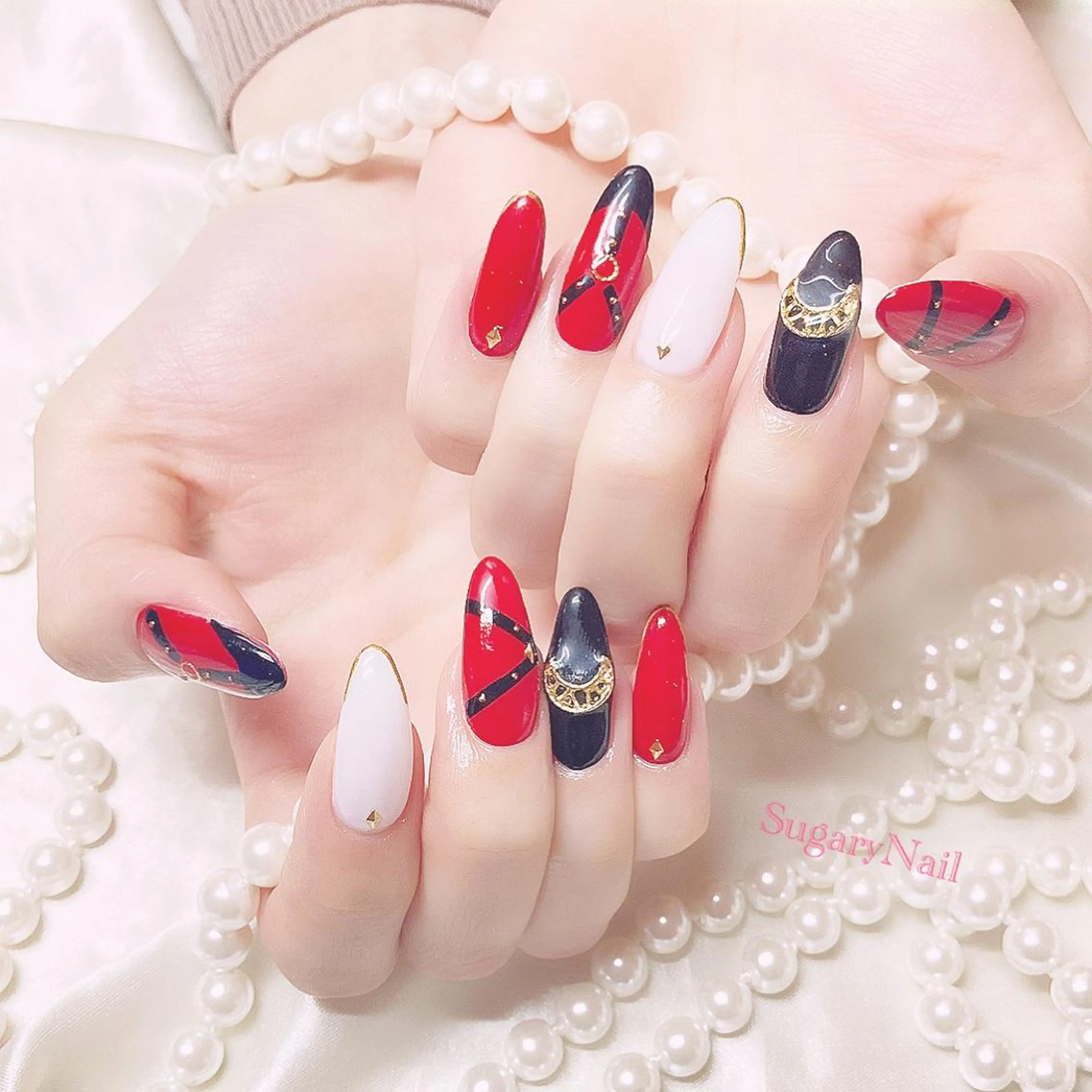 ネイル アートネイル ハンドネイル フットネイル SugaryNail Rinaのネイルデザイン