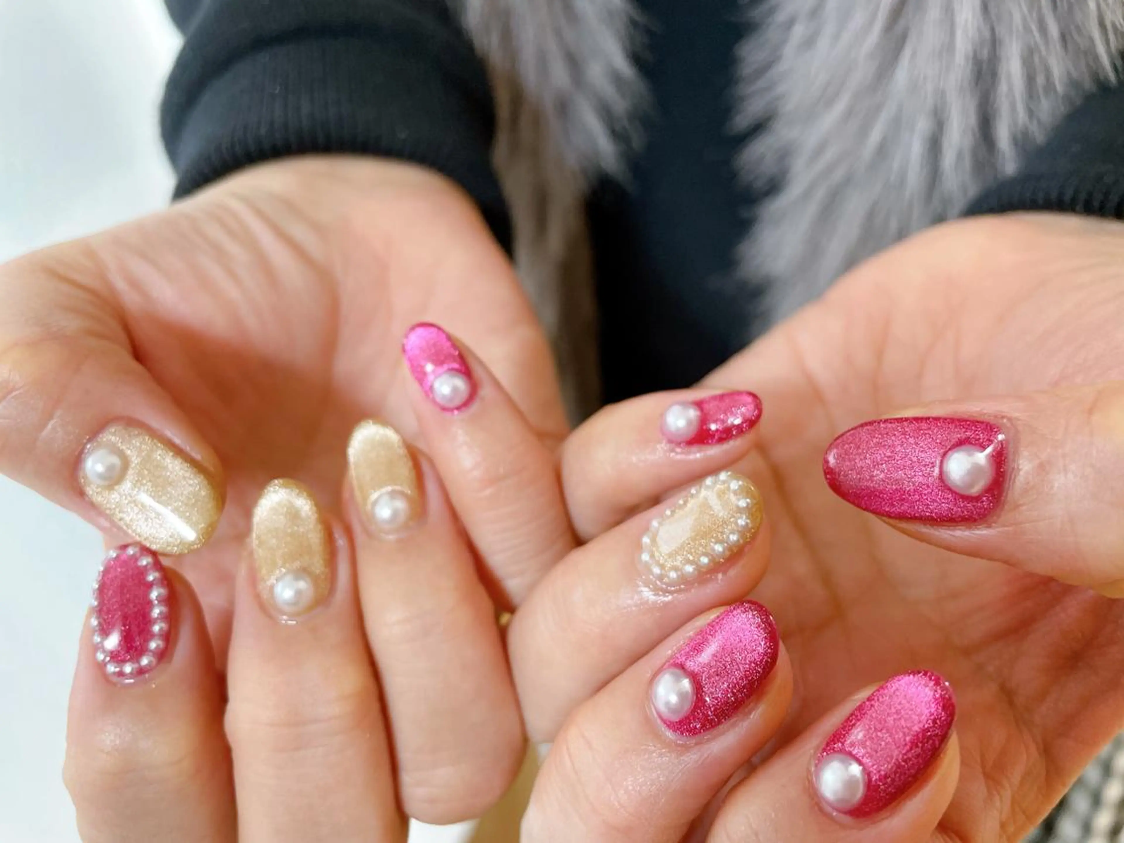 ネイル フットネイル ジェルネイル 韓国ネイル マグネットネイル ミラーネイル Mogu nail 二子玉川のネイルデザイン