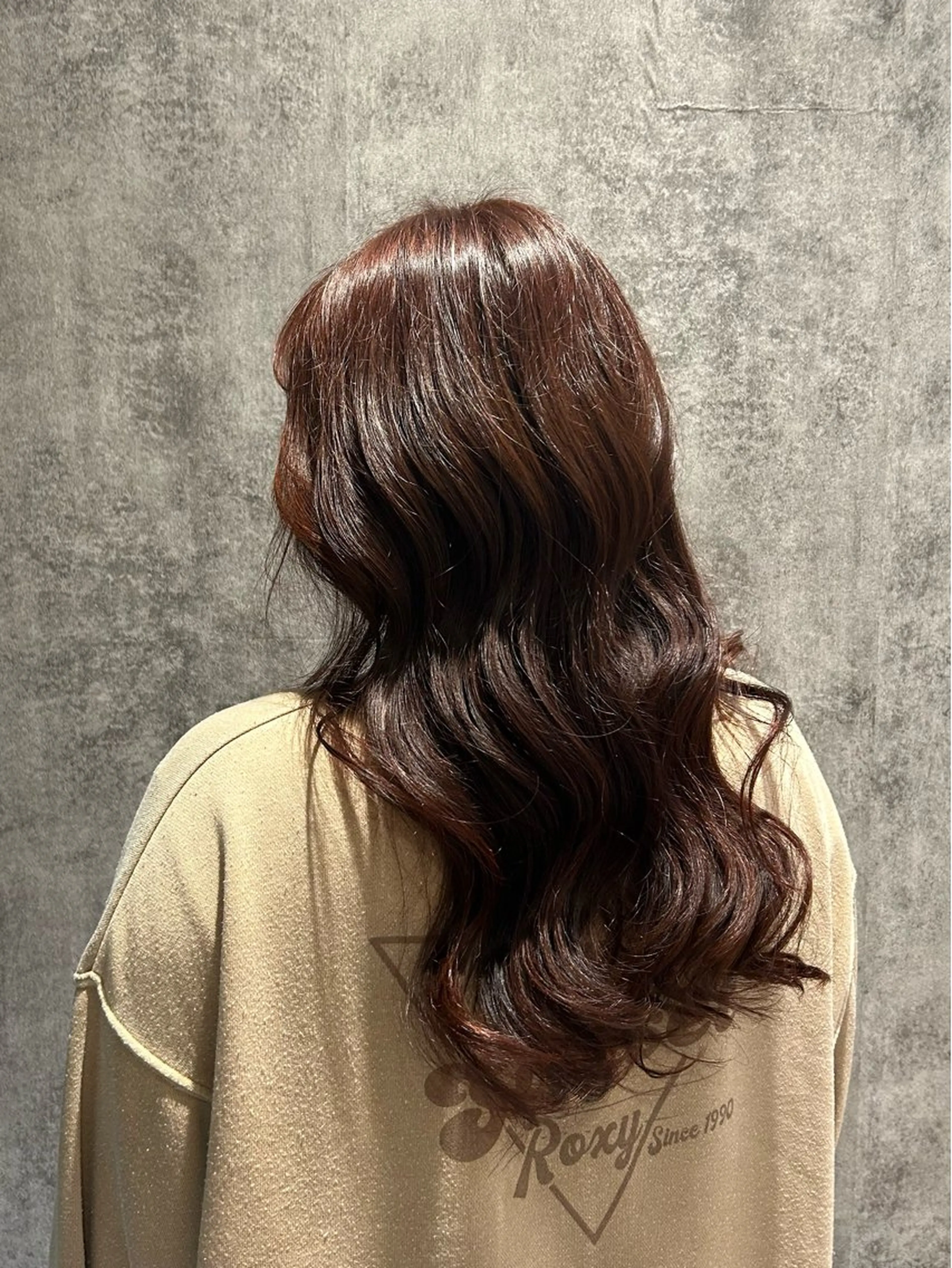 セミロング カラー オレンジ 太田 鈴佳のヘアスタイル
