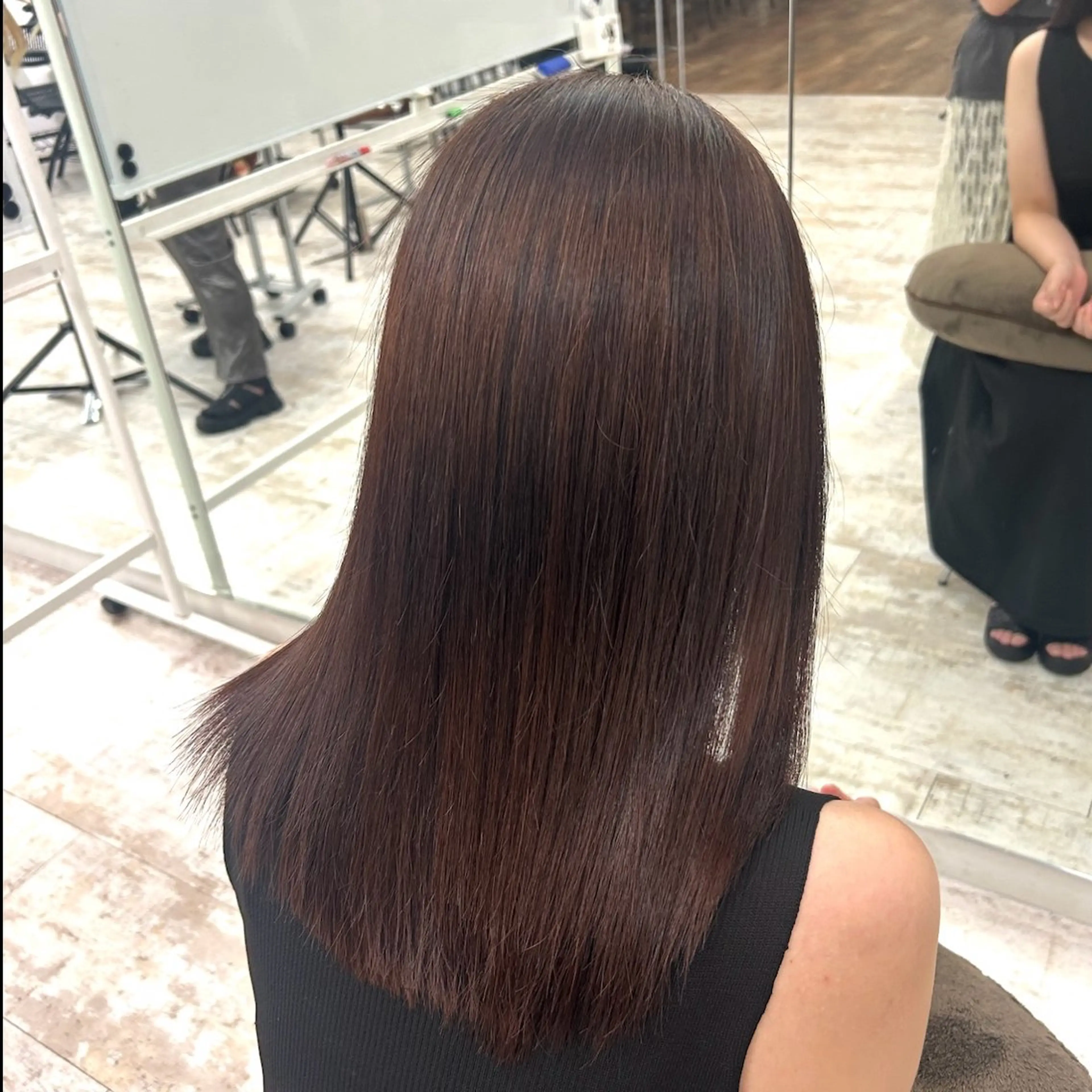 ミディアム 縮毛矯正 MIKU ♡彡のヘアスタイル