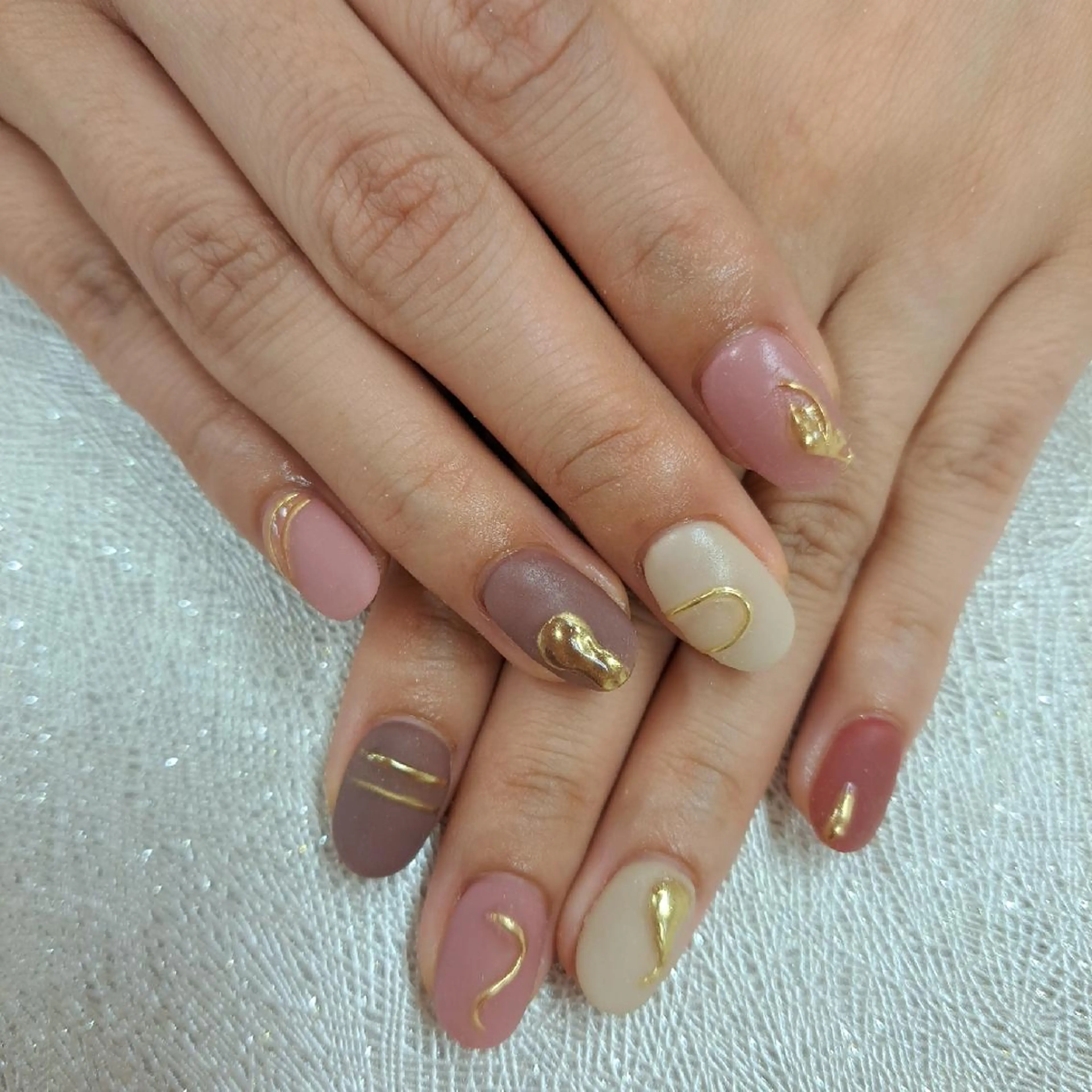 ネイル アニマル柄 アートネイル ジェルネイル マットネイル 持ち込み 河野ちえ (雑誌掲載サロン)のネイルデザイン