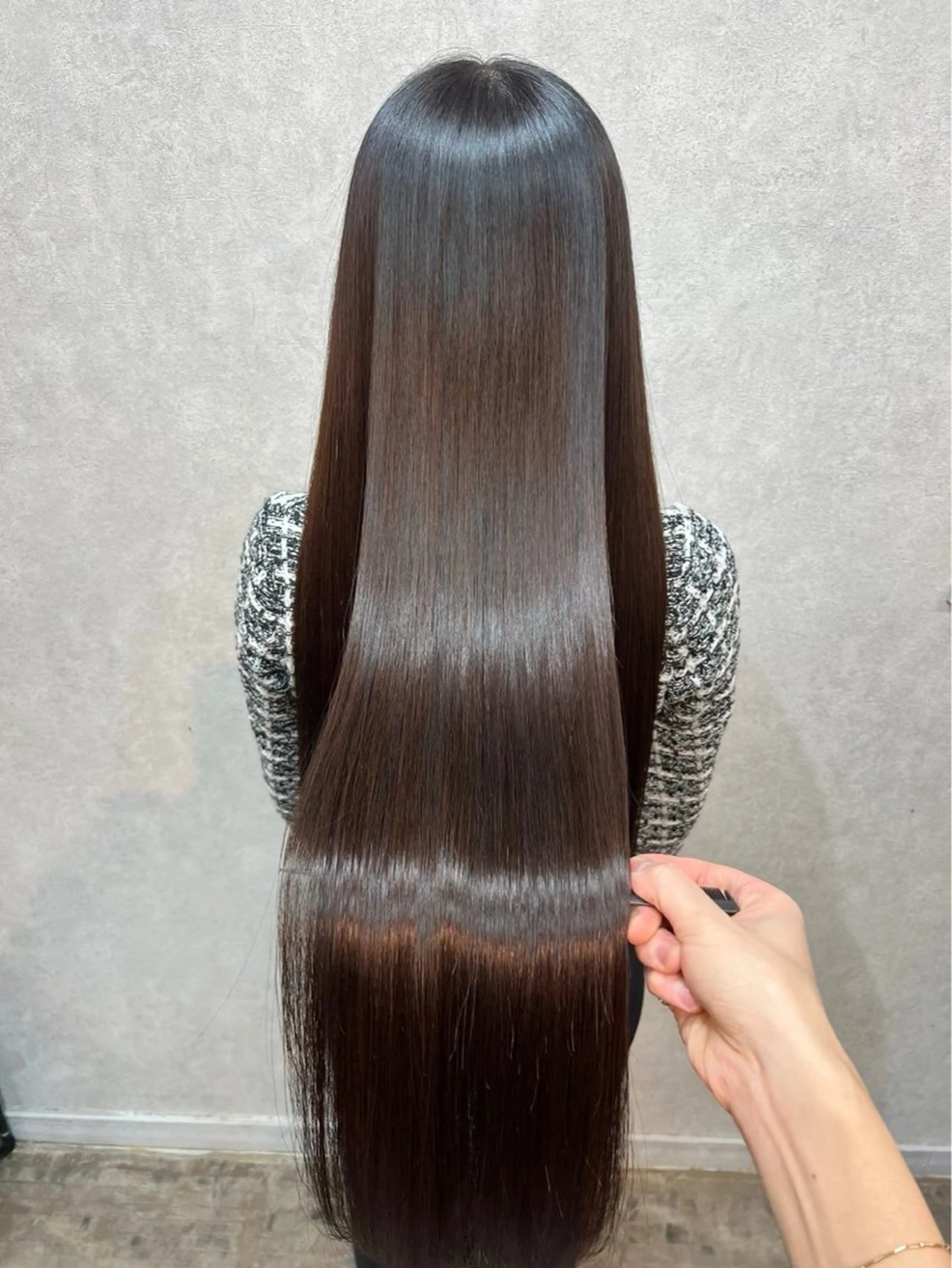 ロング 縮毛矯正 ar clip表参道所属・髪質改善/透明感カラ ーKYOSUKE⛓️のヘアスタイル