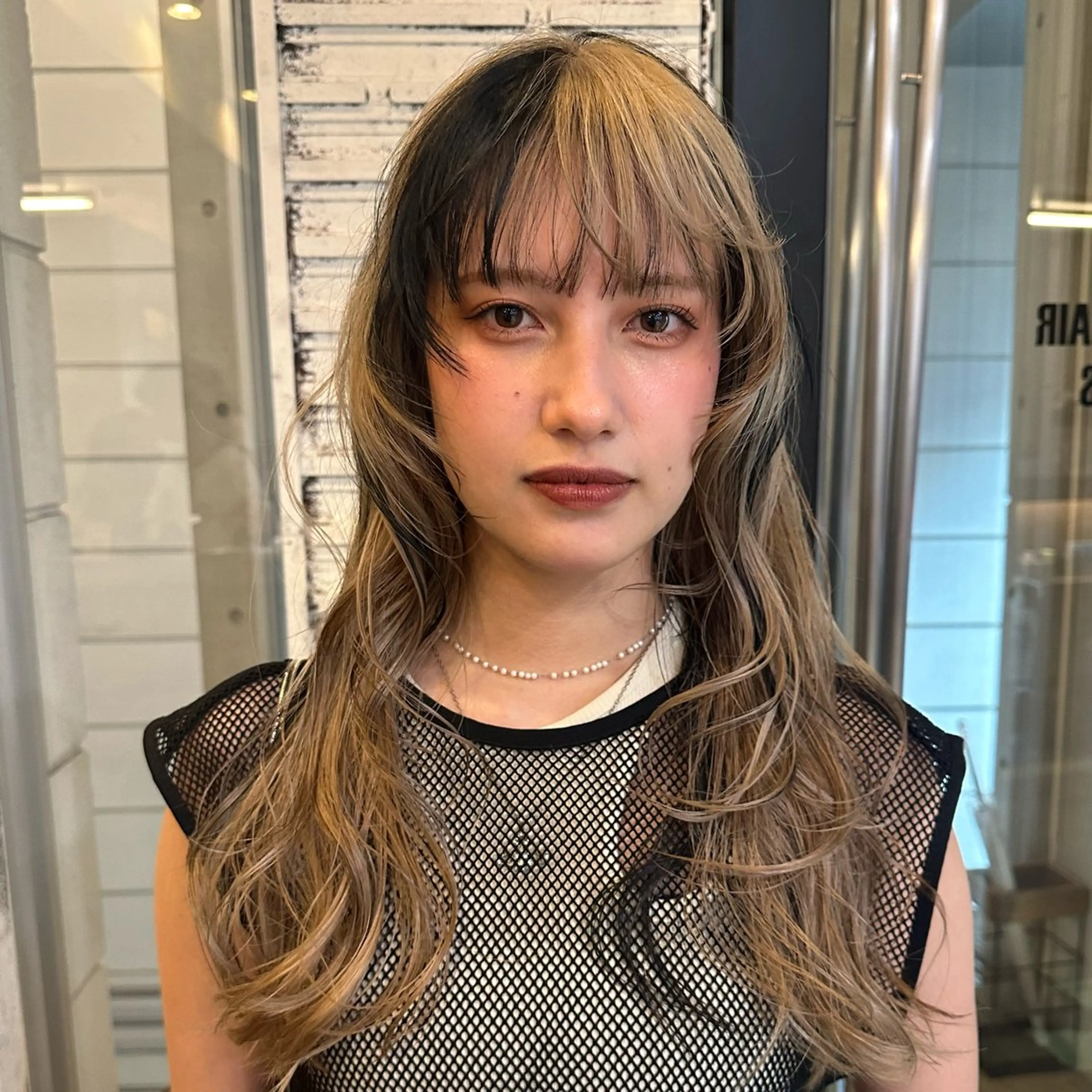 ロング カラー ブリーチ ブロンド ブラウンカラー ケアブリーチ デザインカラー ヘアカラー トリートメント ✨艶ブリーチカラー✨ 酸性ストレート光太郎のヘアスタイル