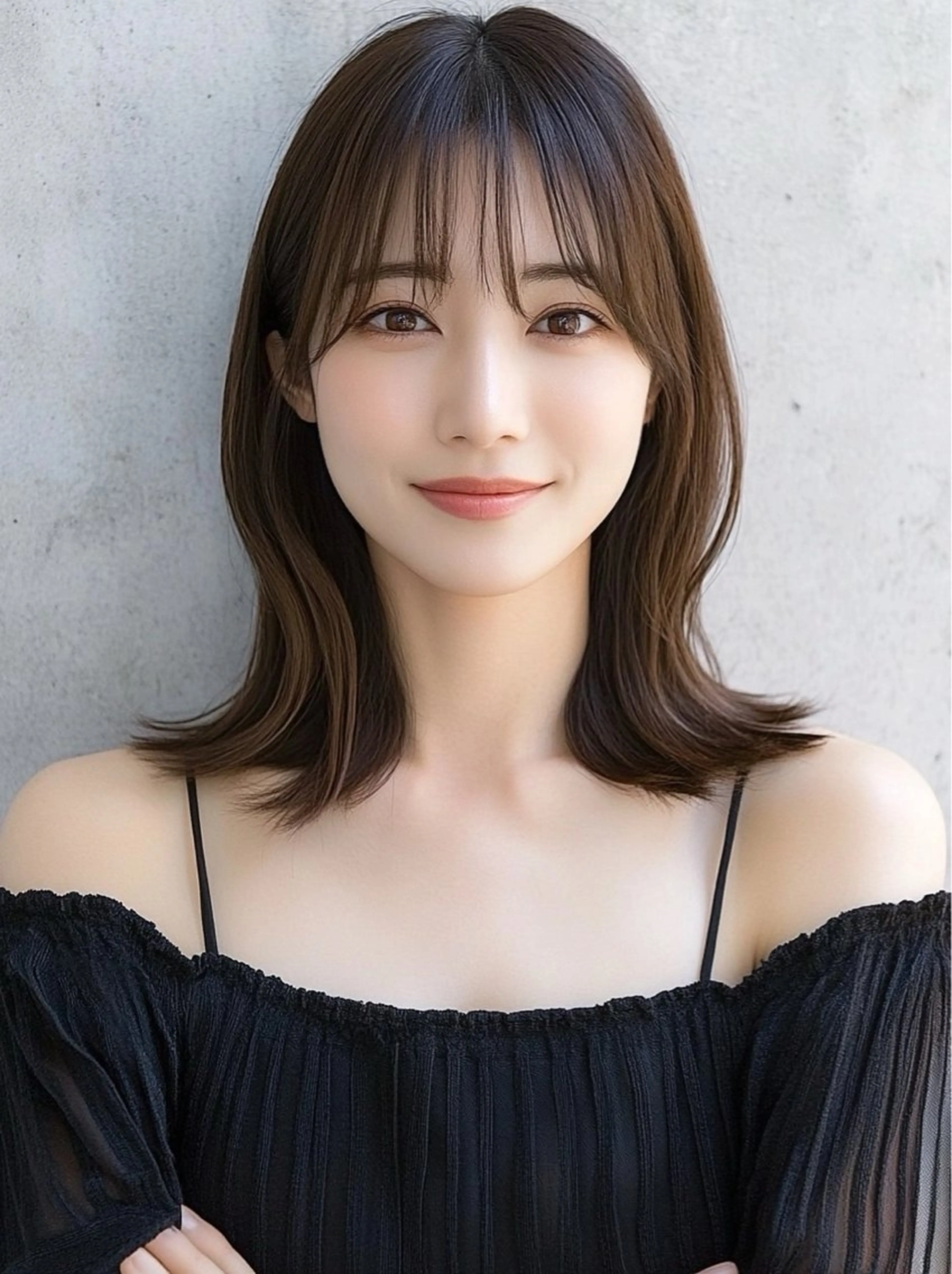 ミディアム カット ヘアカラー トリートメント 銀座/レイヤー 🌷nonoka🌷のマツエク・マツパデザイン