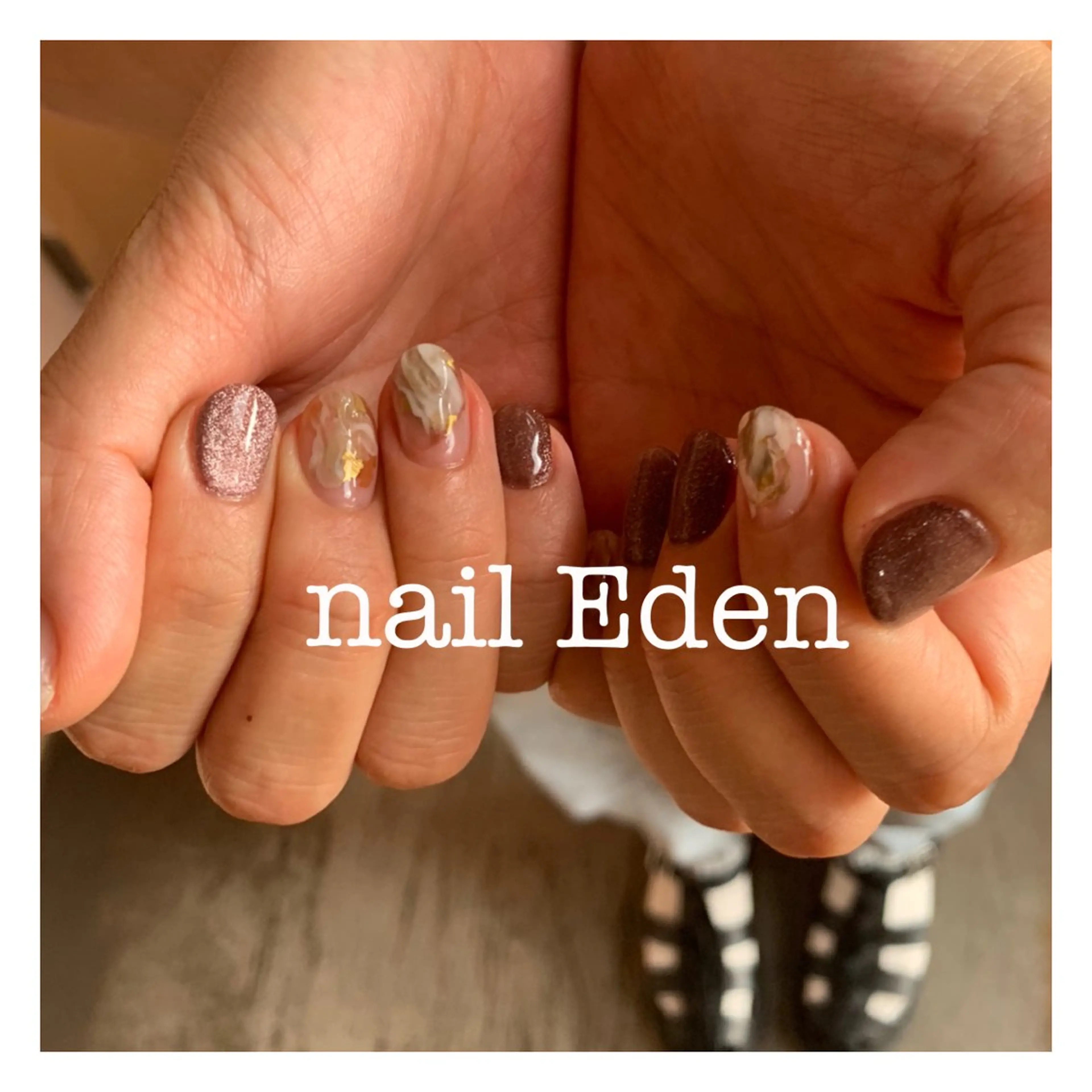 ネイル 持ち込み ハンドネイル ハンドケア Eden　private nail saron所属・Eden ♾️のネイルデザイン