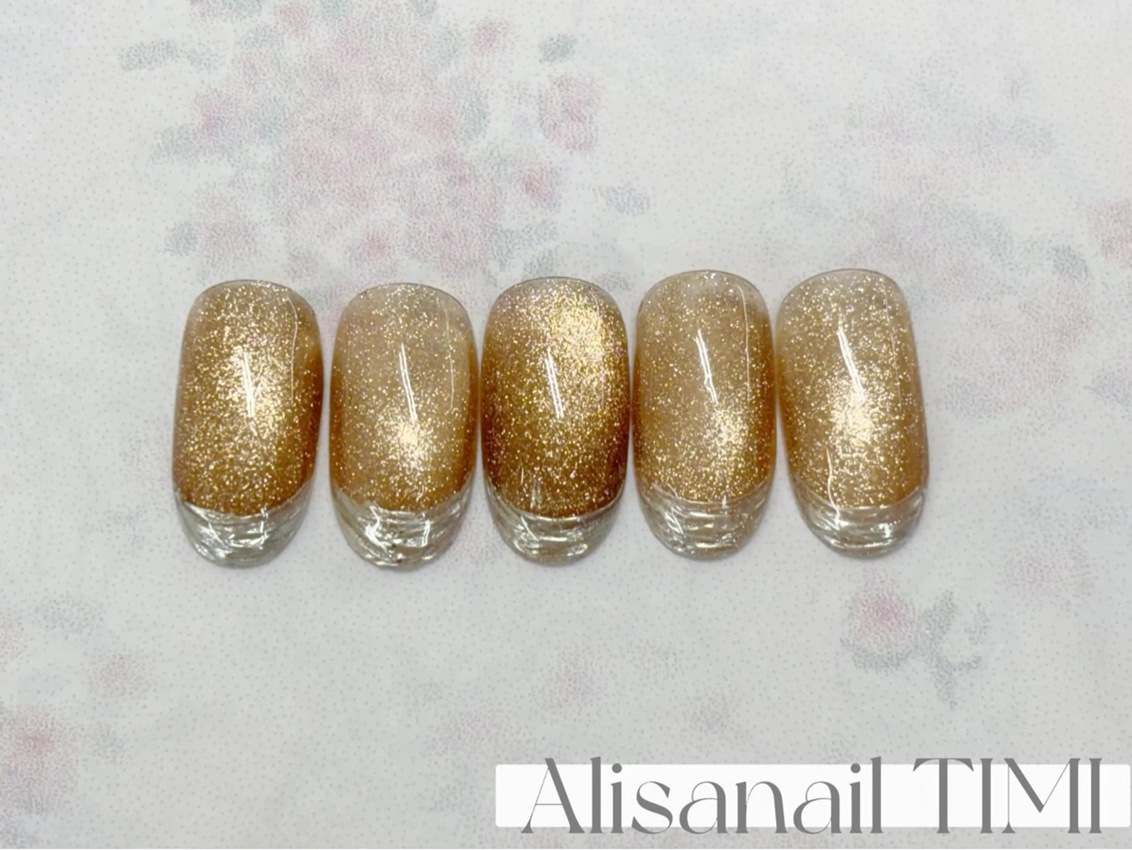 【hand】ミラーフレンチネイル☆オフなしの写真