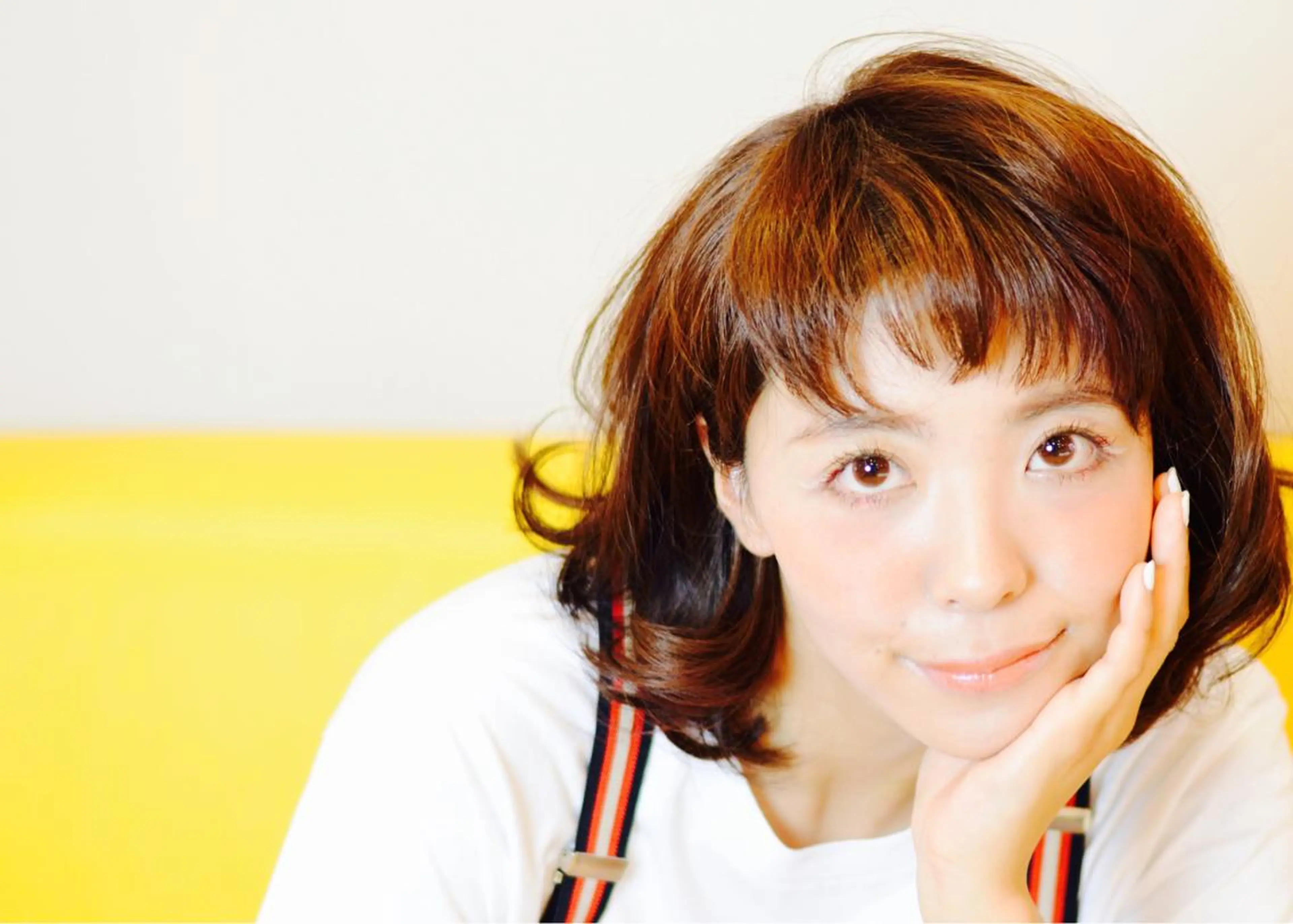 ミディアム カラー テラモト カズヨシのヘアスタイル