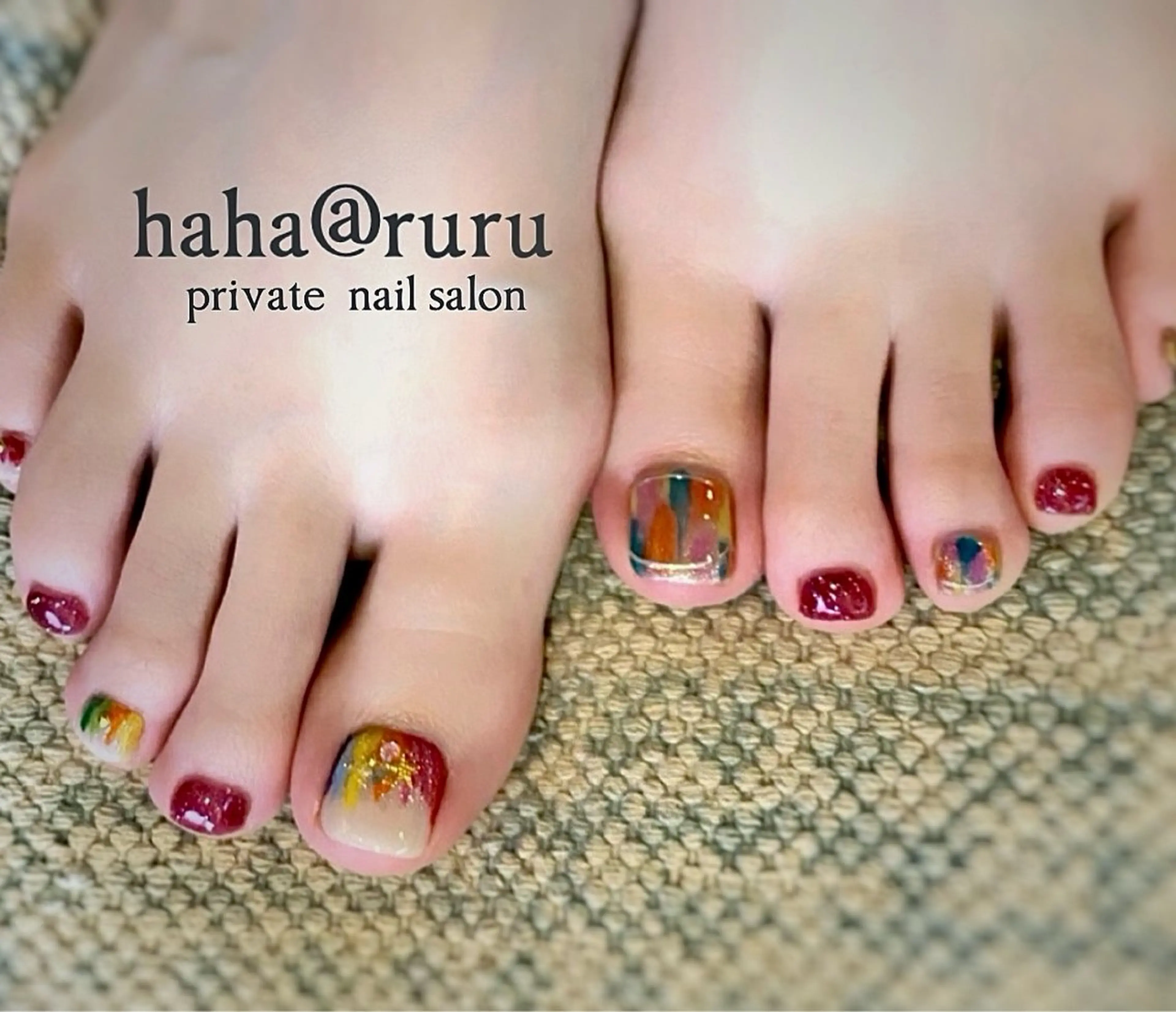 ネイル フットネイル haha@ ruruのネイルデザイン