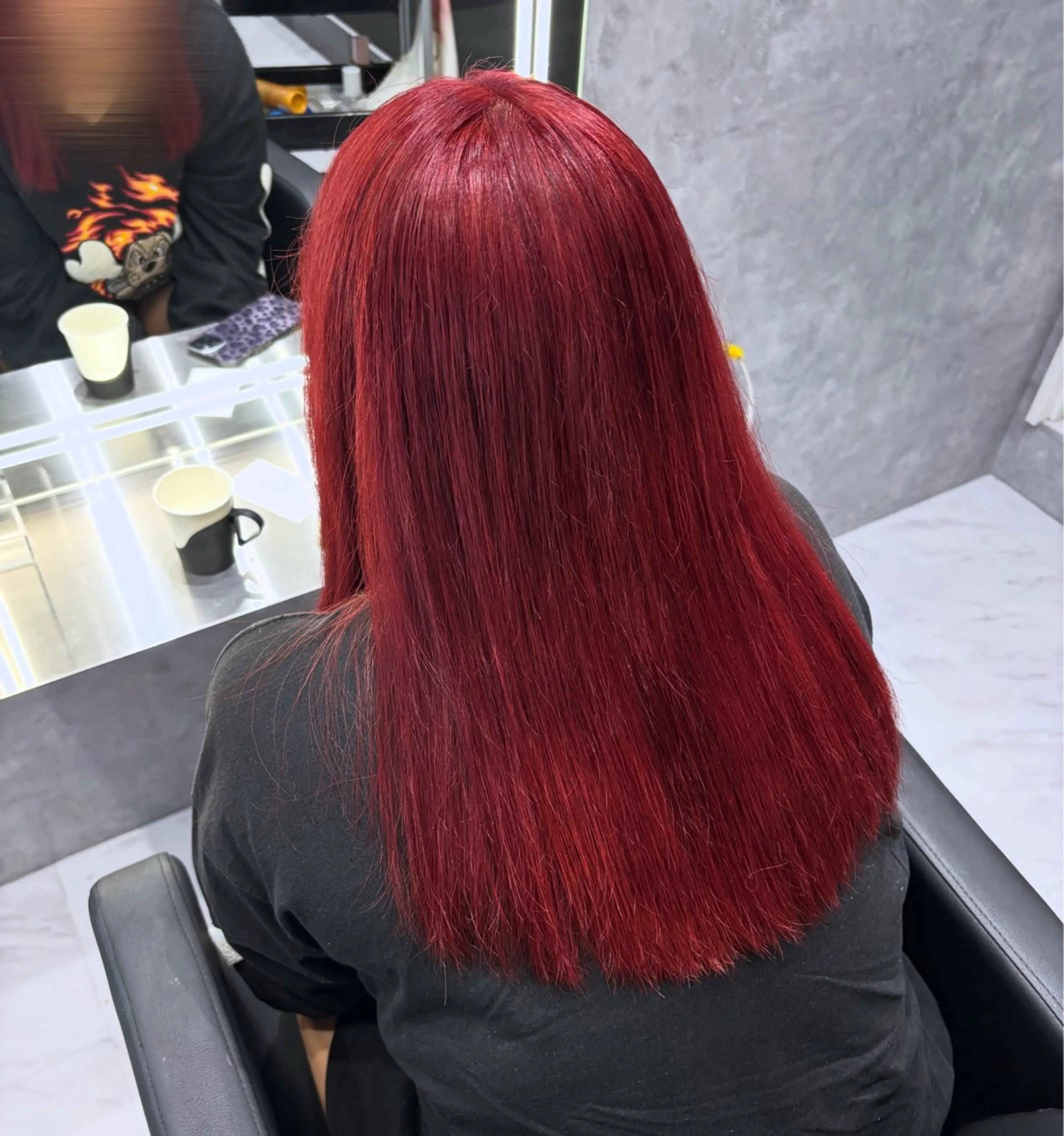 セミロング カラー 山田 瑛司のヘアスタイル