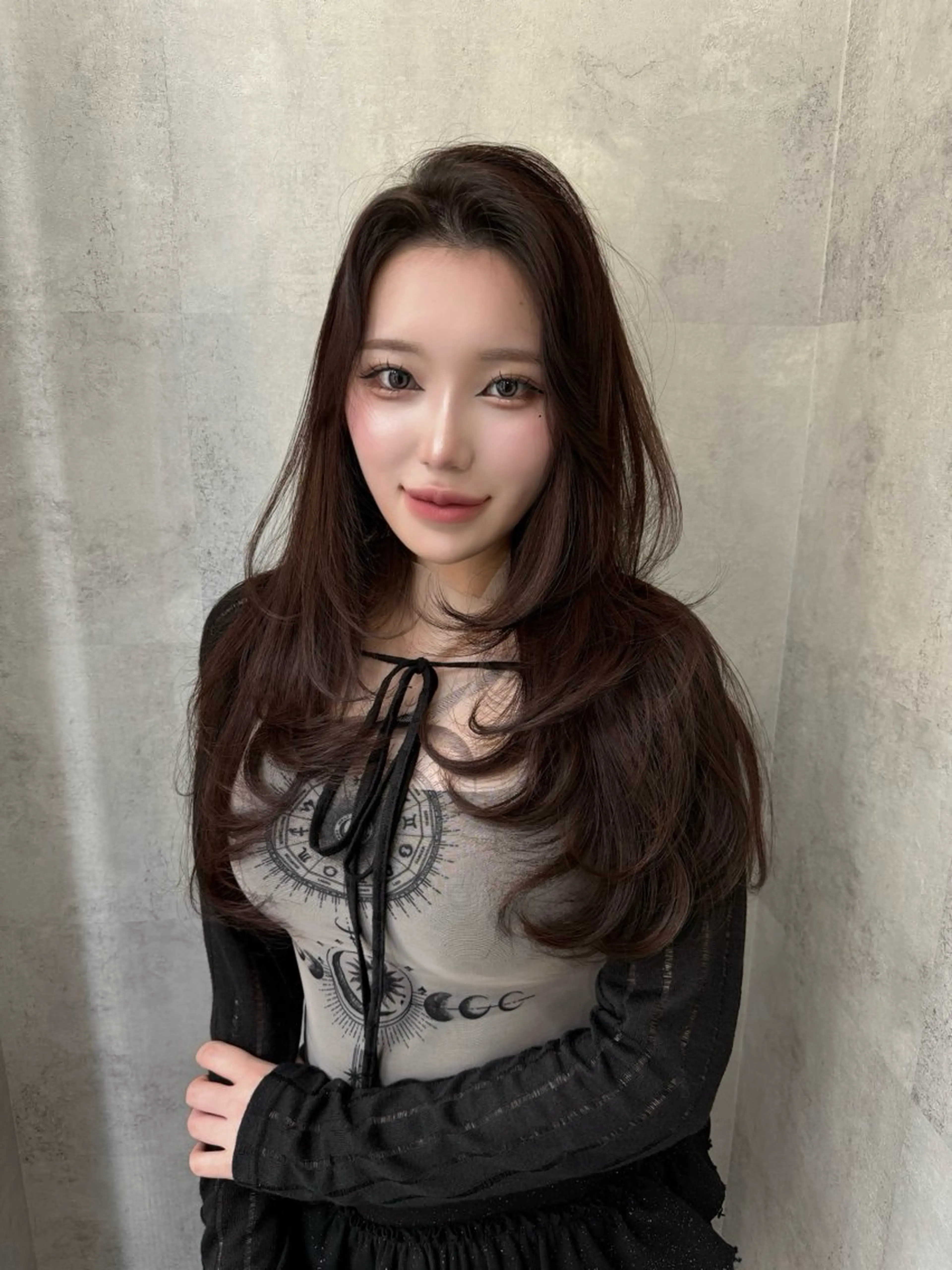 セミロング 💖艶髪/韓国ヘア 💖asukaのヘアスタイル