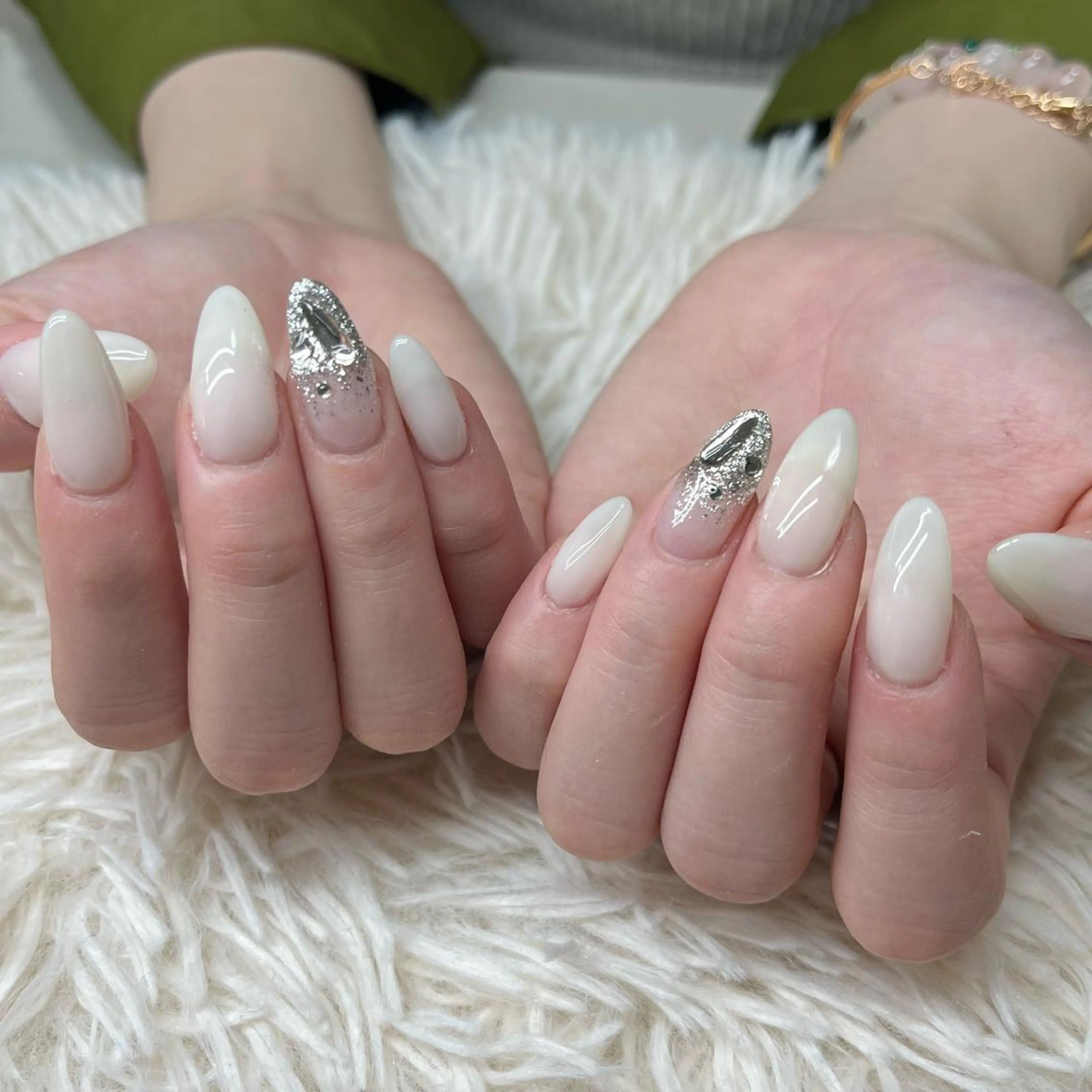 ネイル アートネイル クリアネイル フレンチネイル ジェルネイル ガラスフレンチ 🐕🦺Yappy 💗A-tanのネイルデザイン