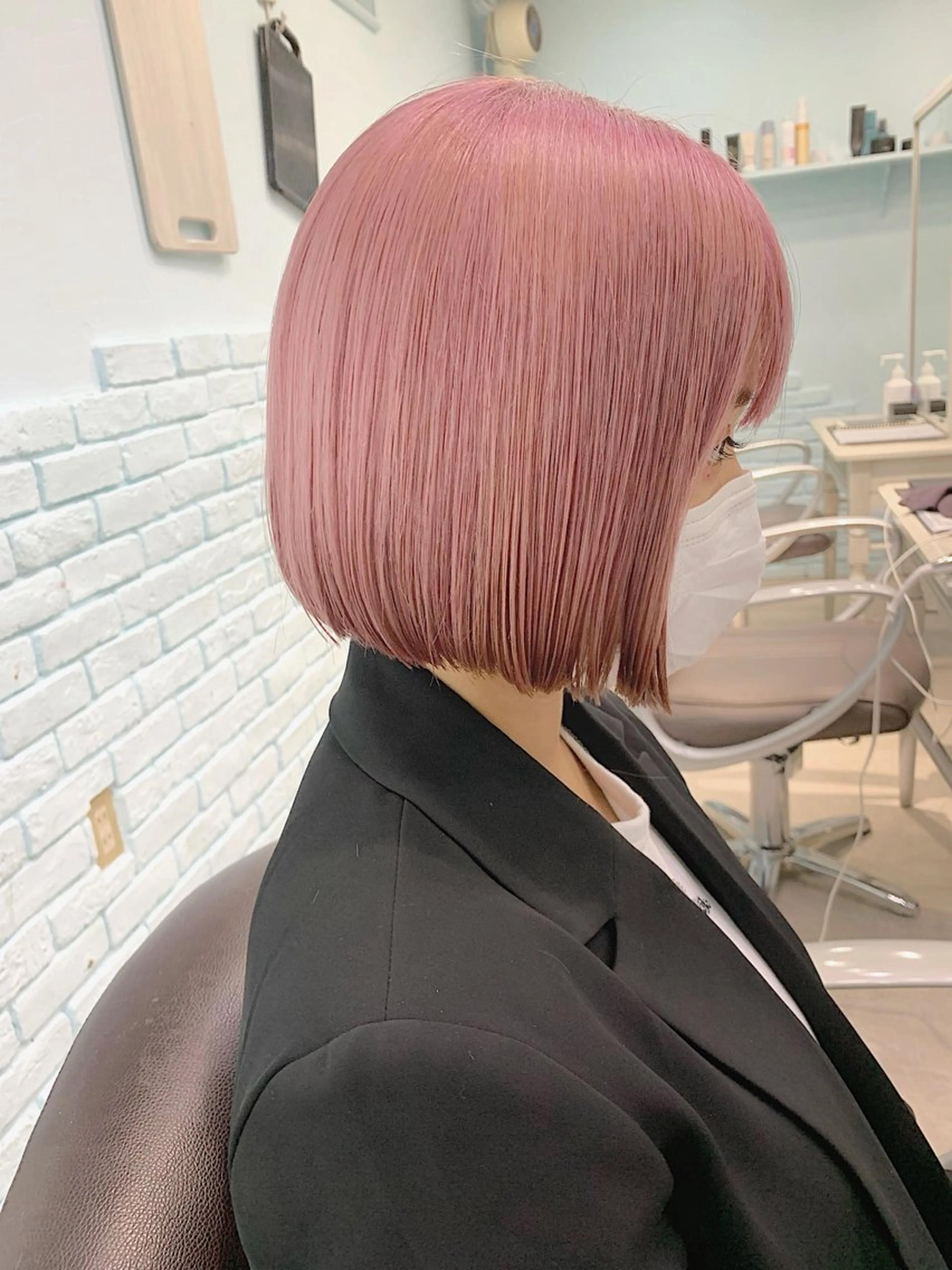 ショート カラー ヘアアレンジ ヘアカラー トリートメント ヘアセット 💕誰より可愛い💕 ピンク🎀YUUKAのヘアスタイル