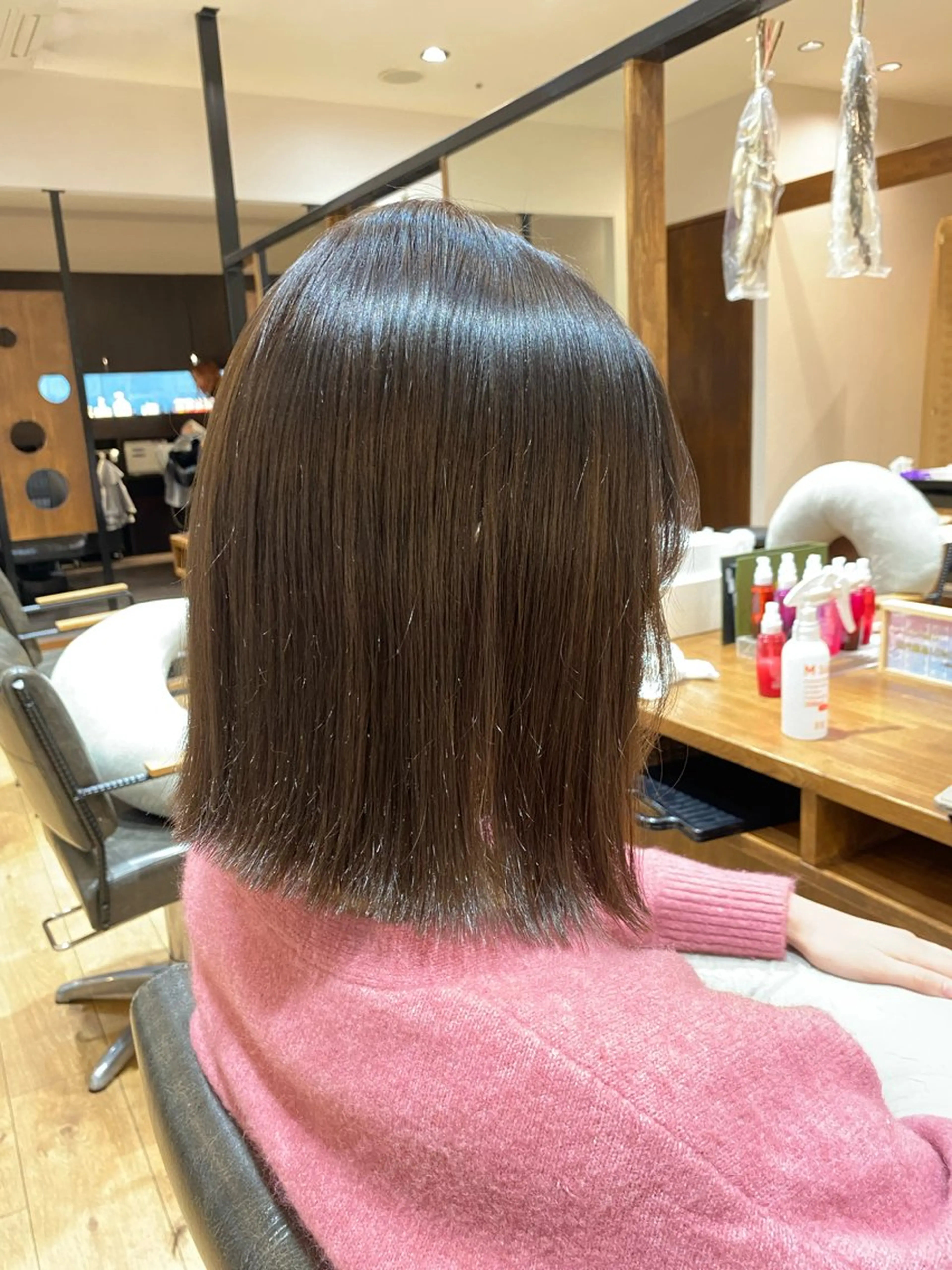 ミディアム 髪質改善 トリートメント 暖色系カラー まおのヘアスタイル
