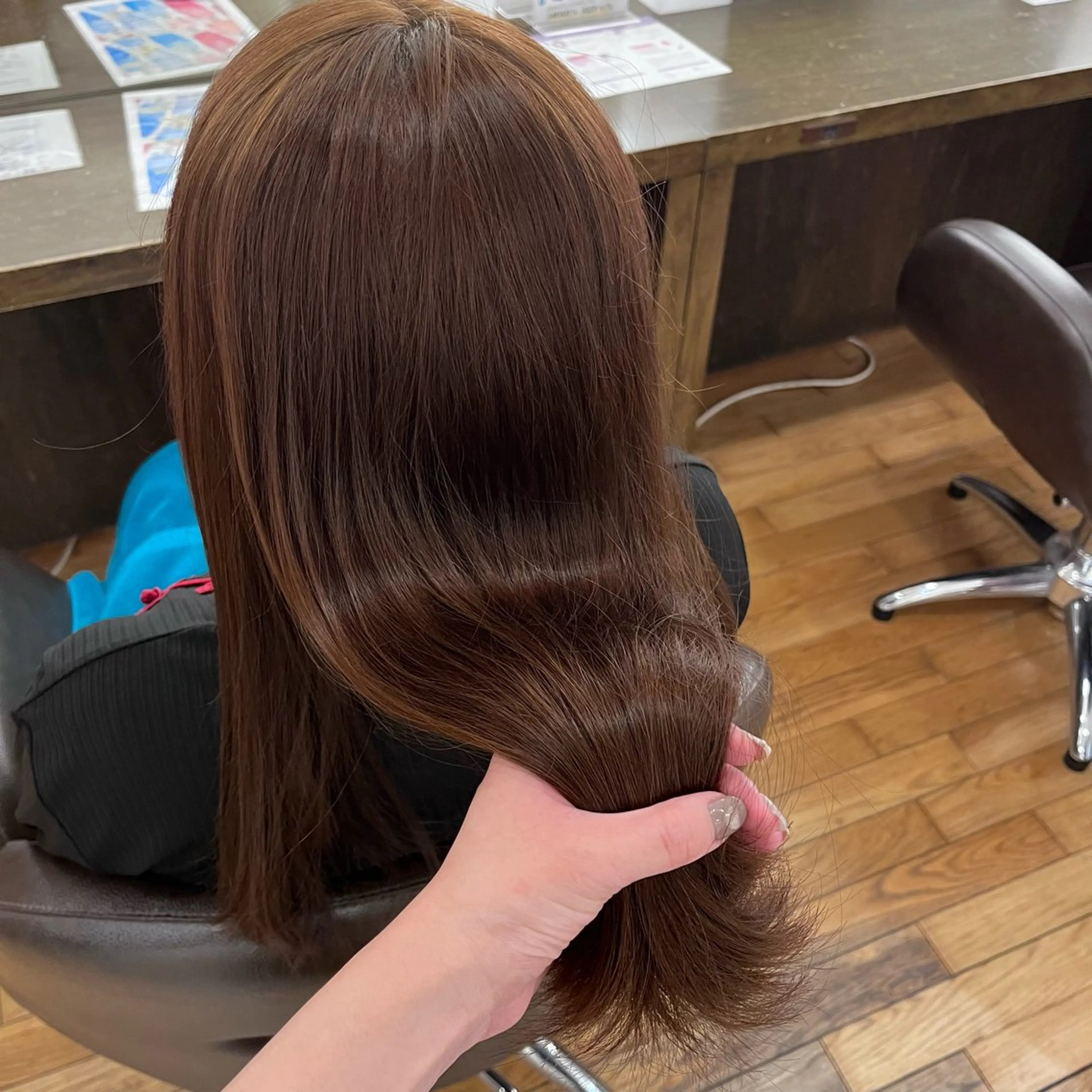 ロング カラー カット ヘアカラー トリートメント 透明感美肌カラー/ 岡田澪香のヘアスタイル