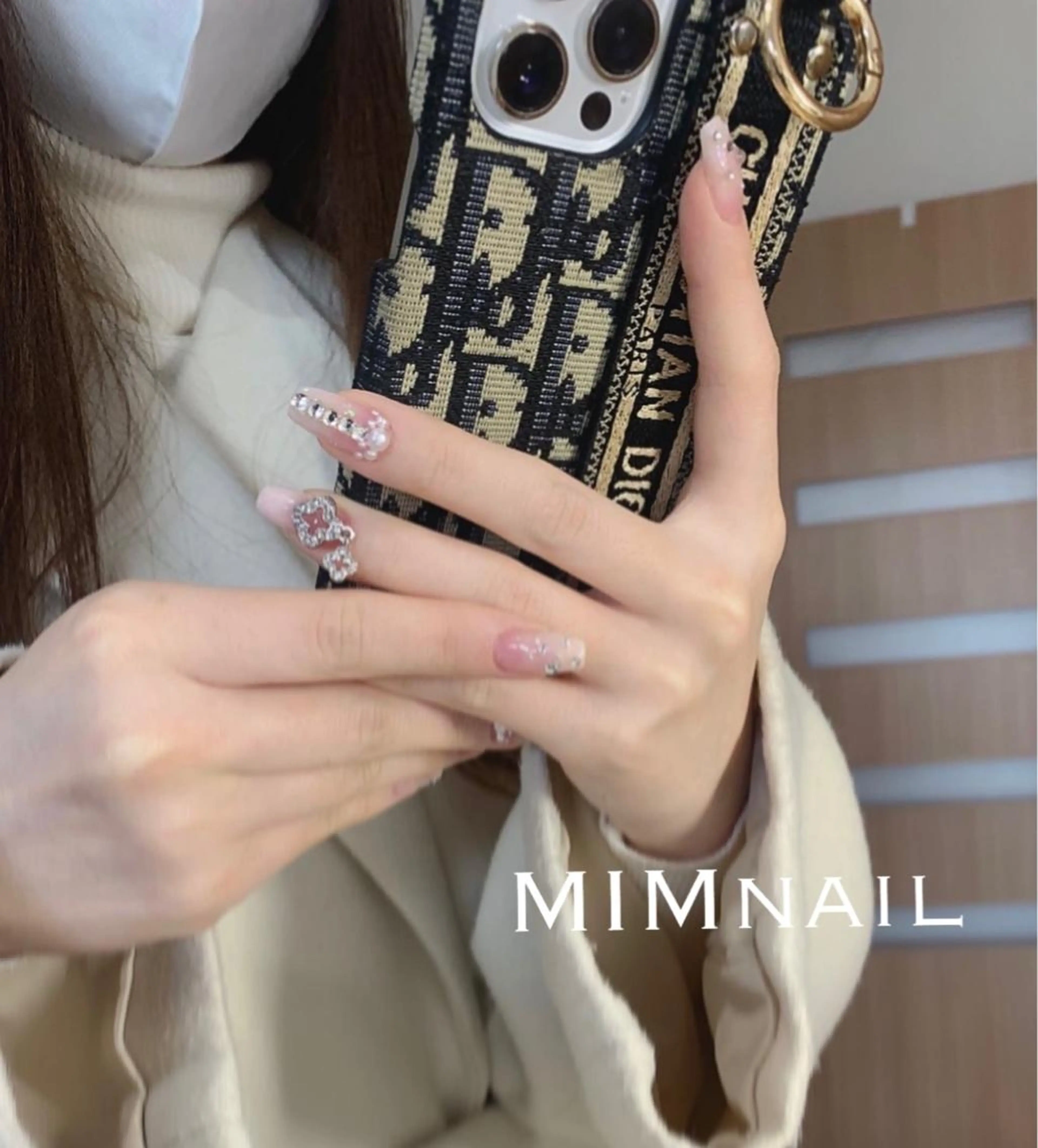 ネイル 長さ出し スカルプネイル *･*MIMnail *･゜ﾟ･*:･*のネイルデザイン