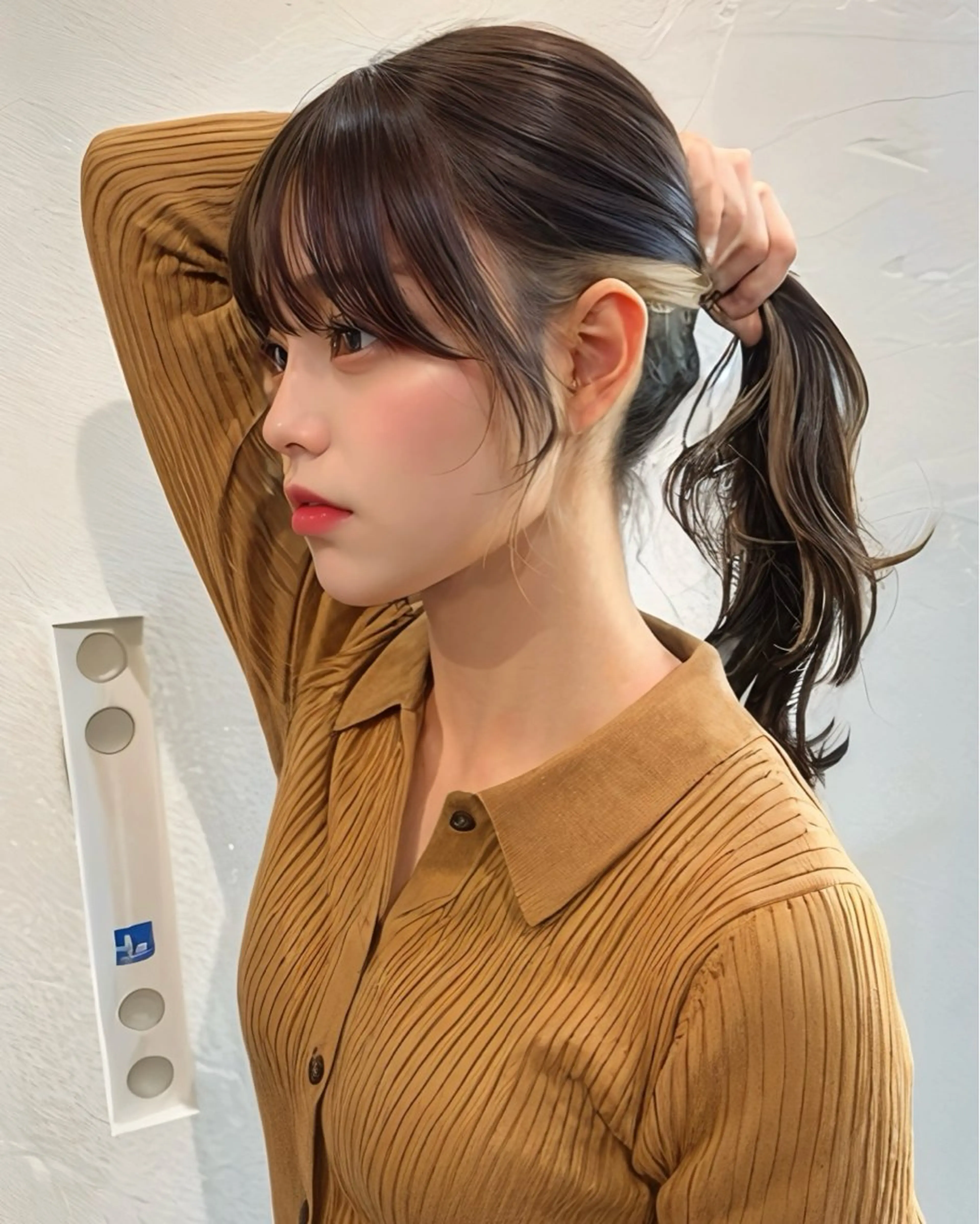 ロング カラー ベージュカラー ブリーチ ケアブリーチ インナーカラー レイヤーカット カット ヘアカラー トリートメント インナーカラー/レイ ヤーカット♡/マキシのヘアスタイル