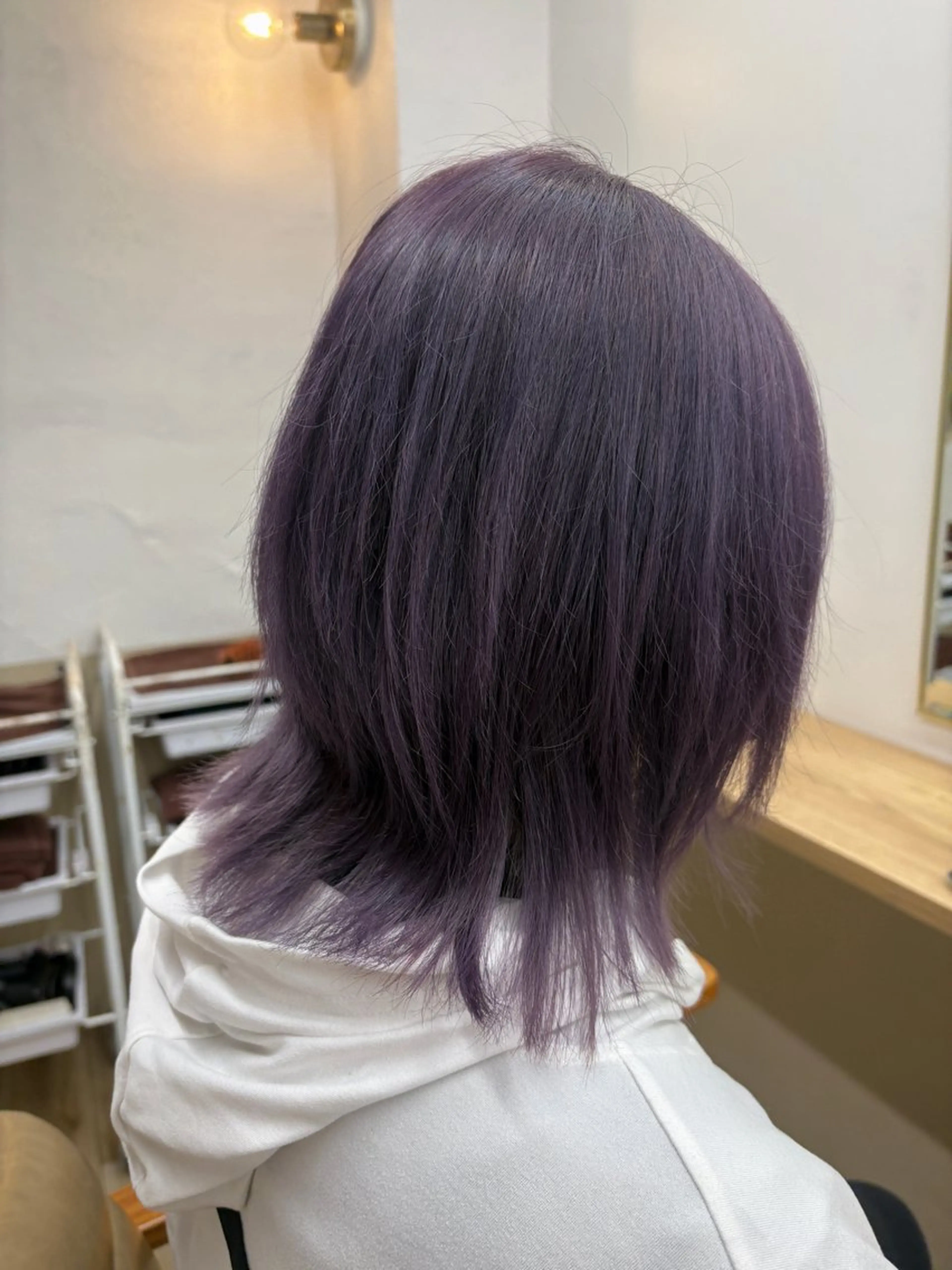カラー ラベンダーカラー ヘアカラー a. ririのヘアスタイル