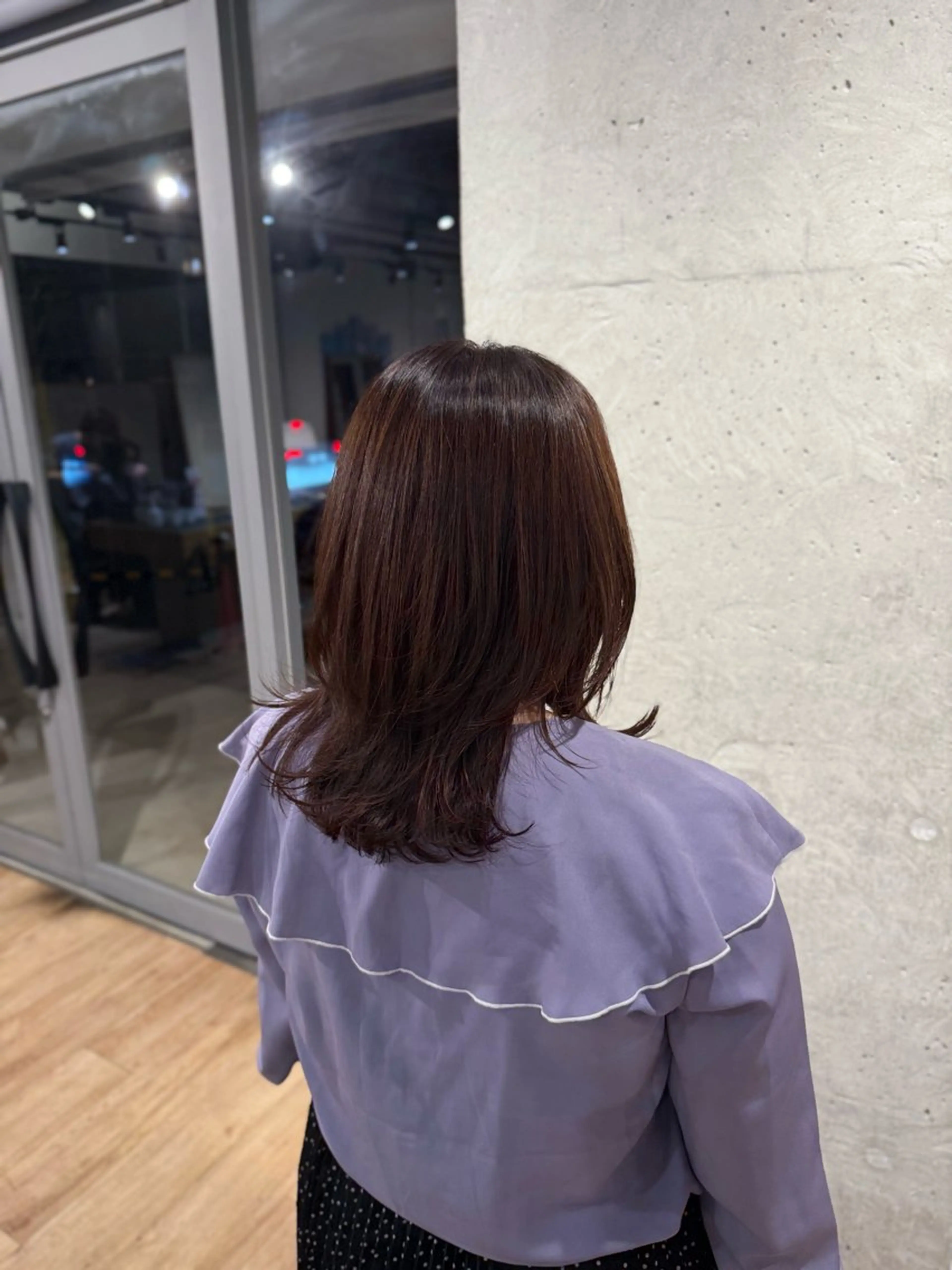 ミディアム ミディアムレイヤー レイヤーカット カット ヘアカラー OAK plus+所属・OAKplus＋ harukaのヘアスタイル