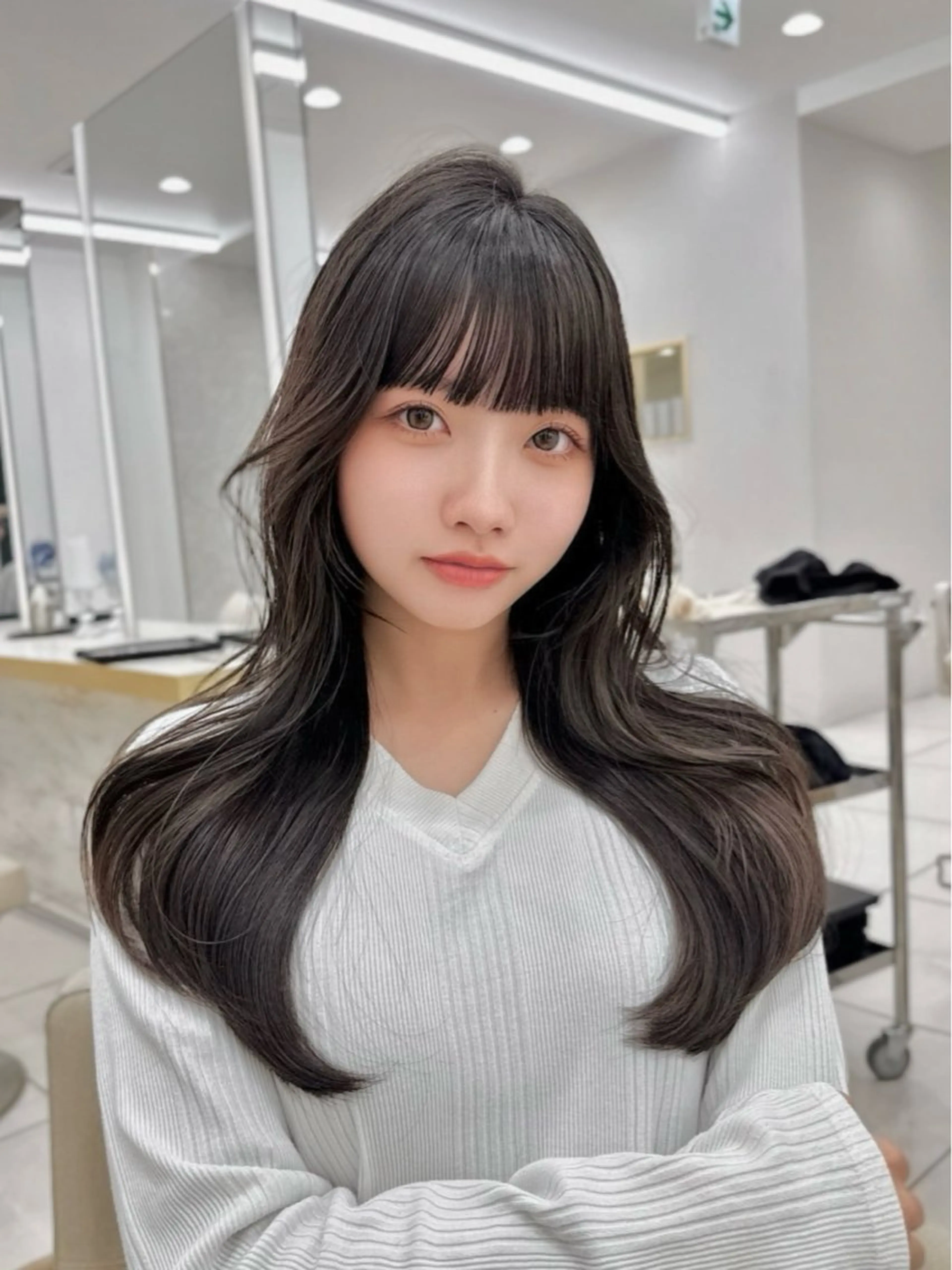 ロング カラー MAEUL luna所属・前髪顔周り/レイヤー 韓国/桔川恒のヘアスタイル