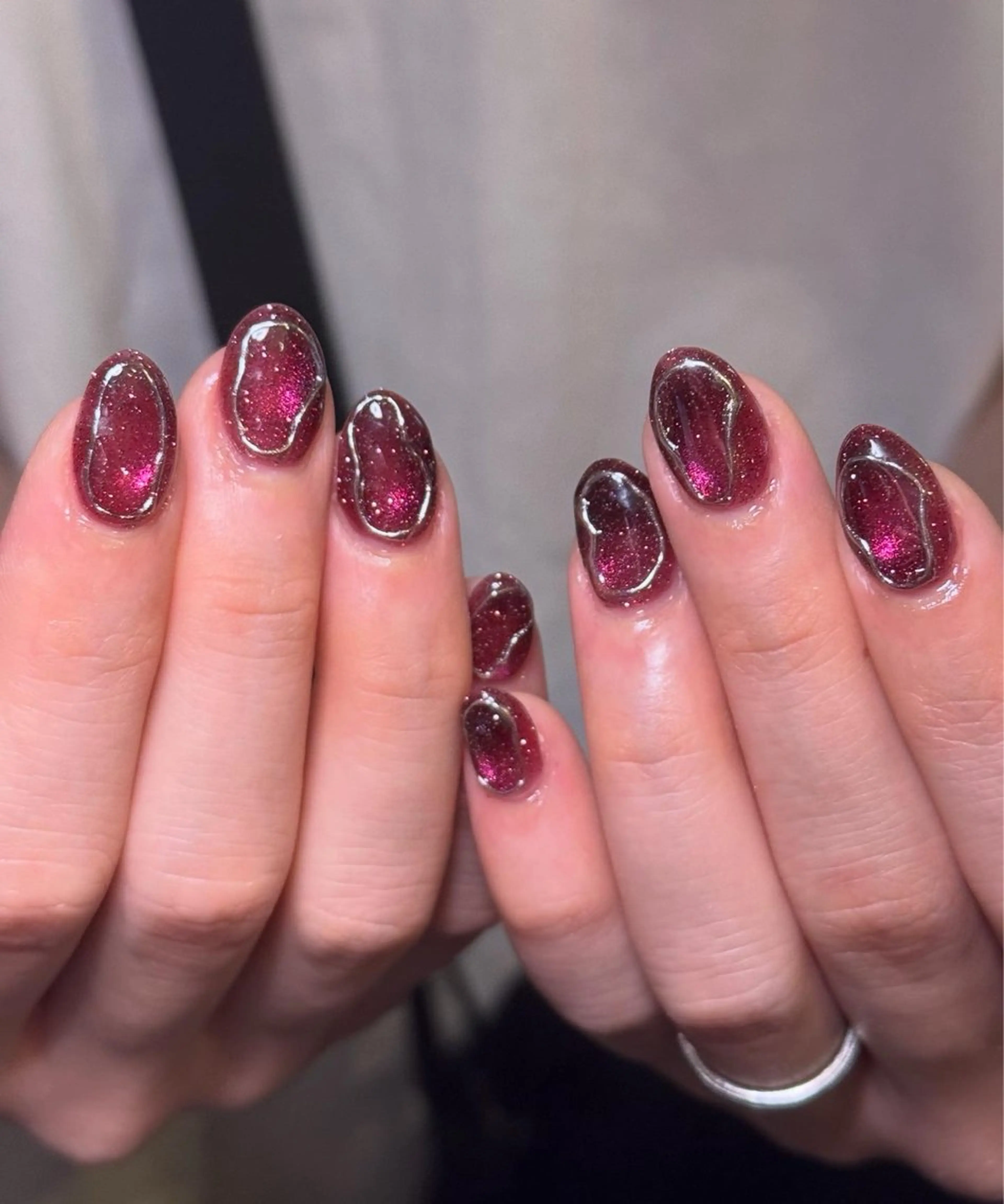 ネイル ハンドネイル nail salon supe_所属・supe_ 八幡🐺*❅·̩͙のネイルデザイン