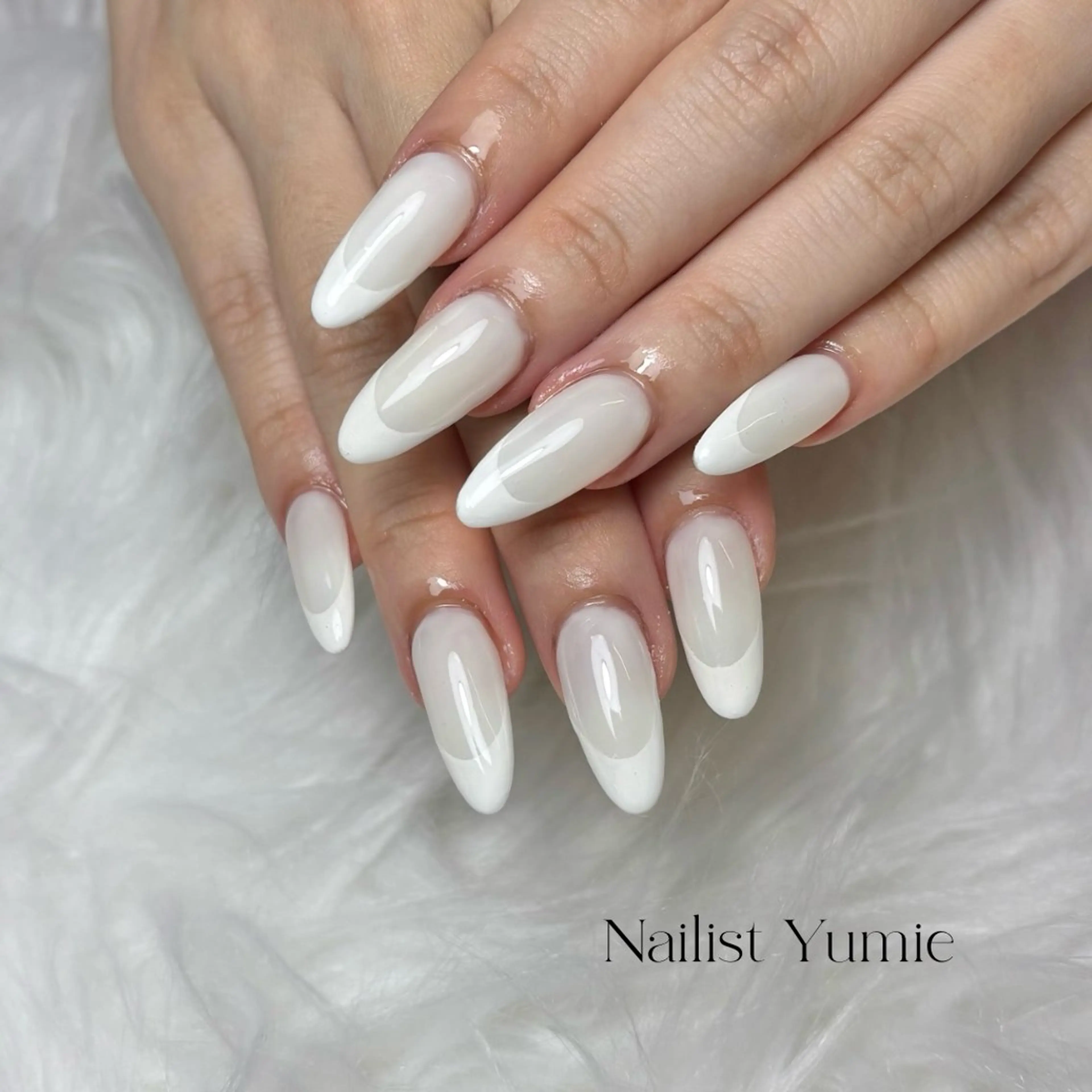 ネイル フレンチネイル ハンドネイル Setsalon Churaku Nailist Yumie所属・【沖縄市安慶田】 🤍Yumieのネイルデザイン