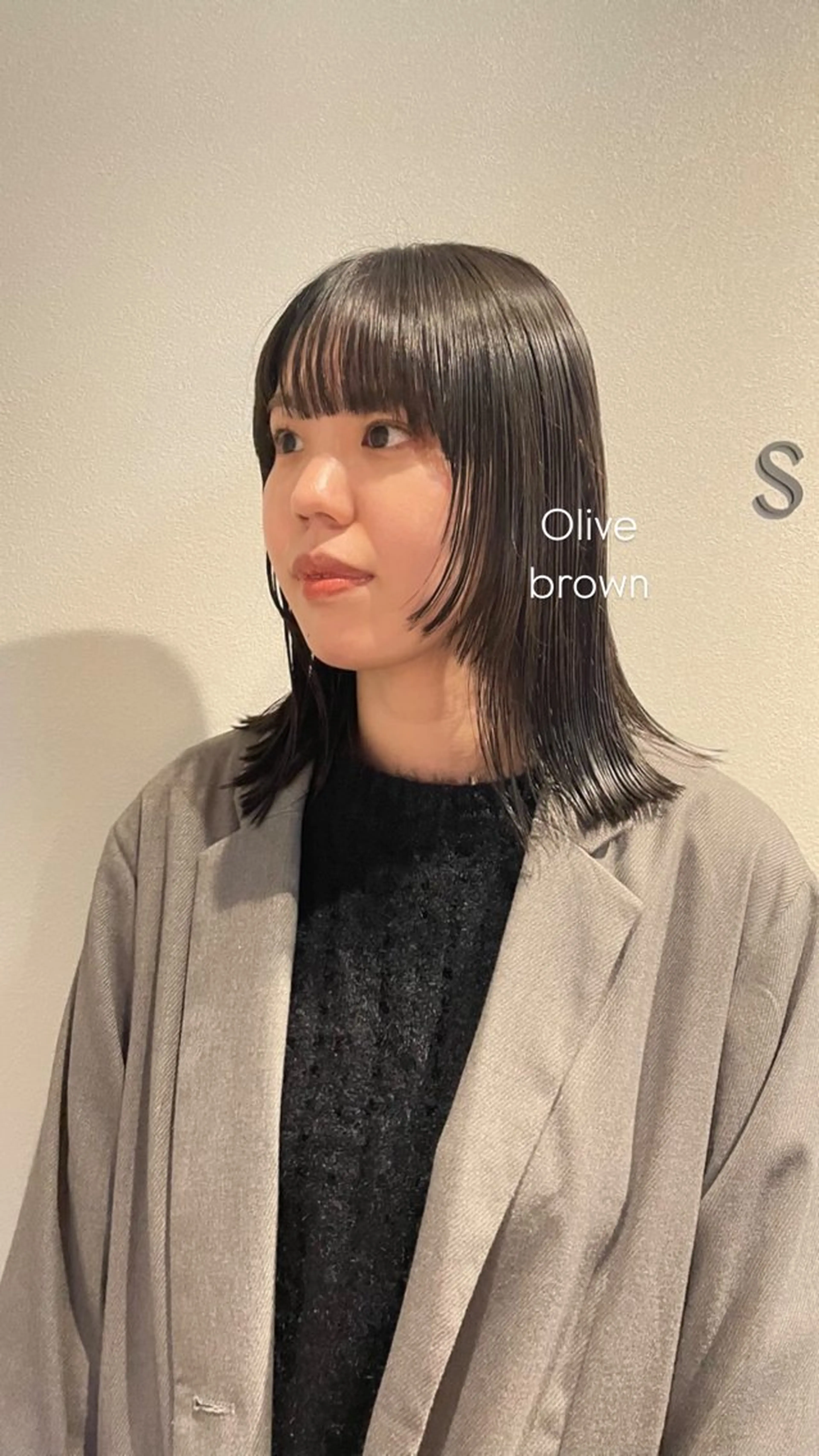 ミディアム カット ヘアカラー sourire  西大分所属・sourire西大分 ☘️いけだ　あおいのヘアスタイル