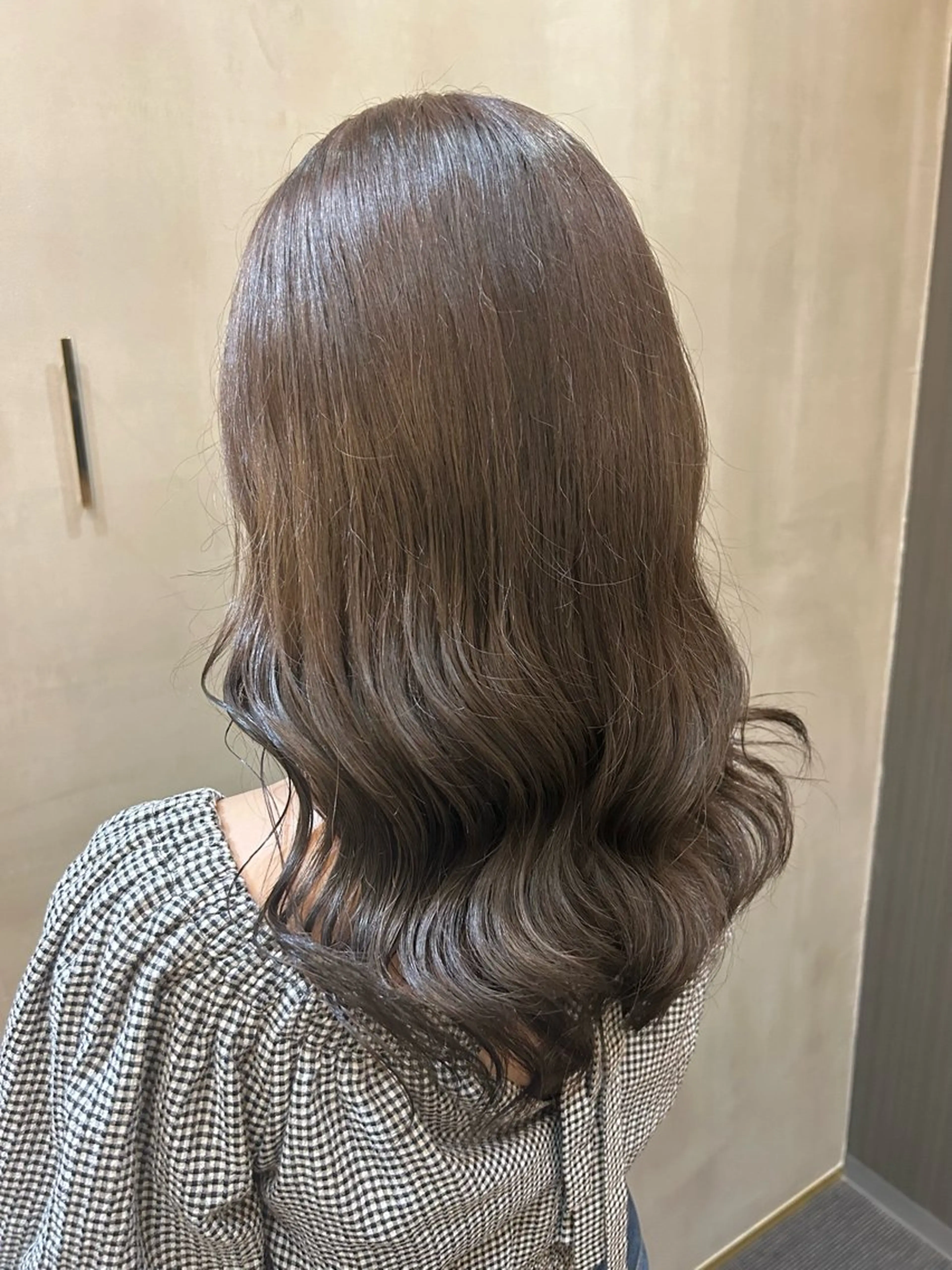 セミロング カラー 韓国×髪質改善カラー 💎hinaのヘアスタイル