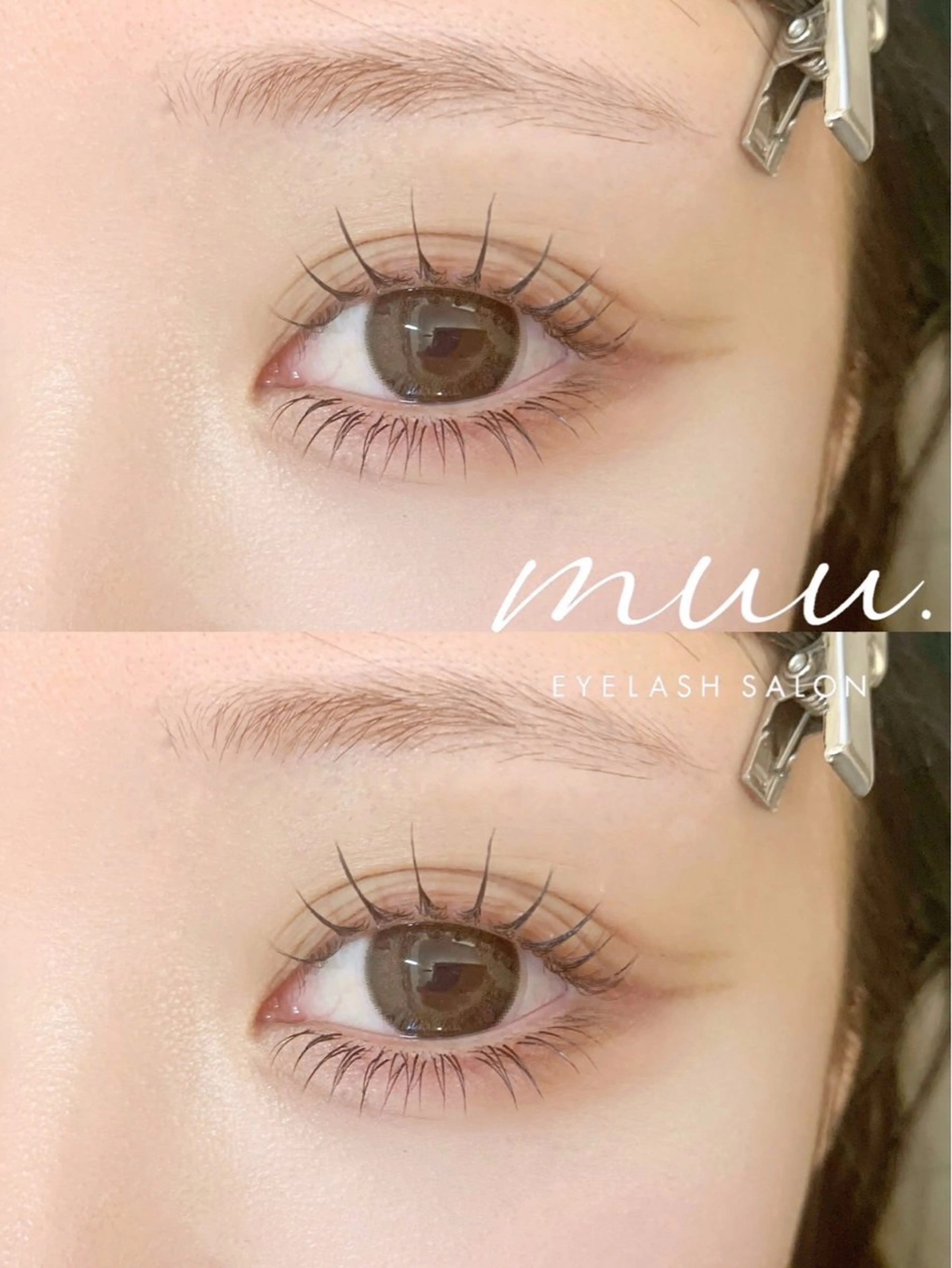 ◎オフなし◎エクステ上下 ＋コーティング付上140本／下30本フラットラッシュall color 変更OK！の写真