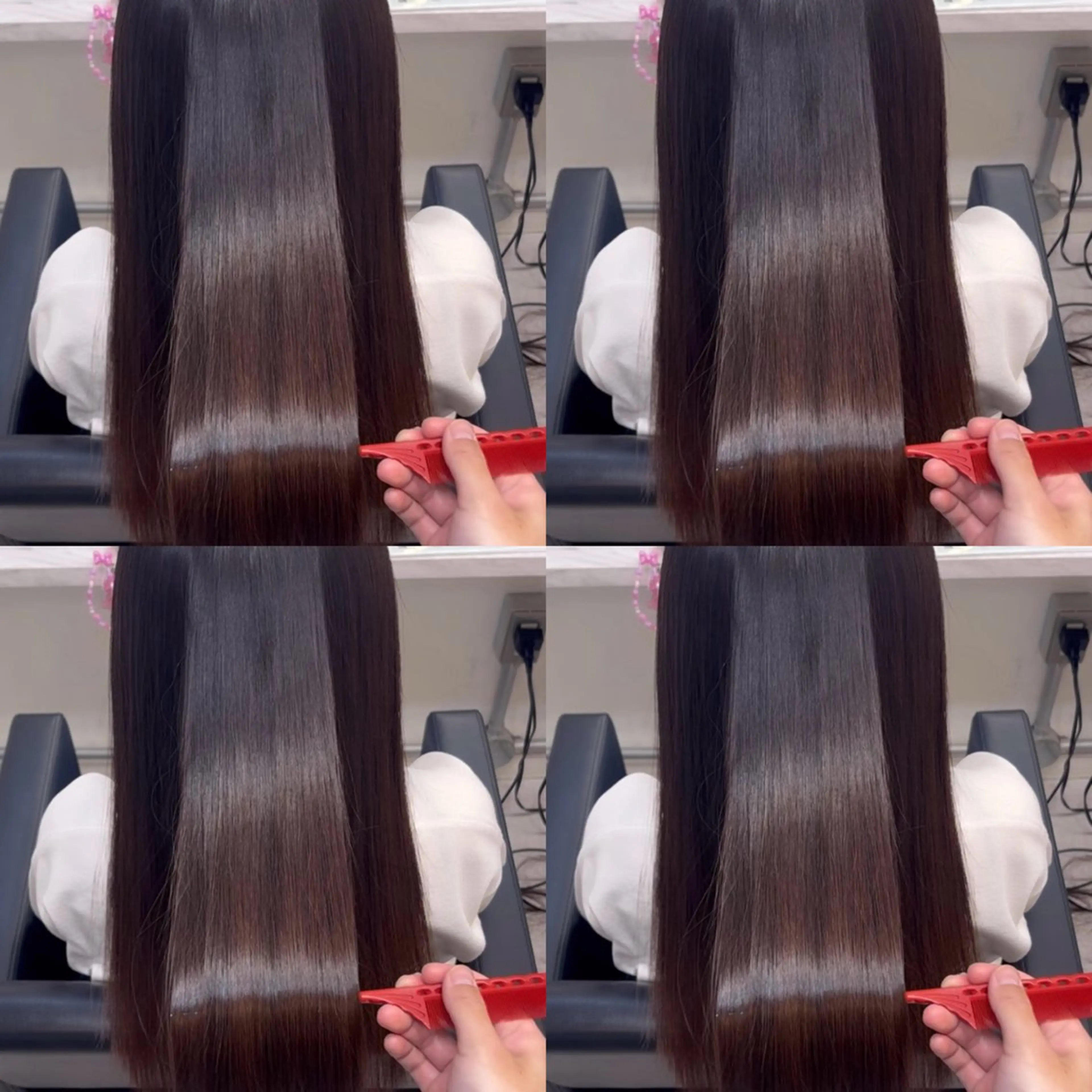 ロング カラー ヘアカラー トリートメント 韓国レイヤー/ ハッシュカットひかるのヘアスタイル