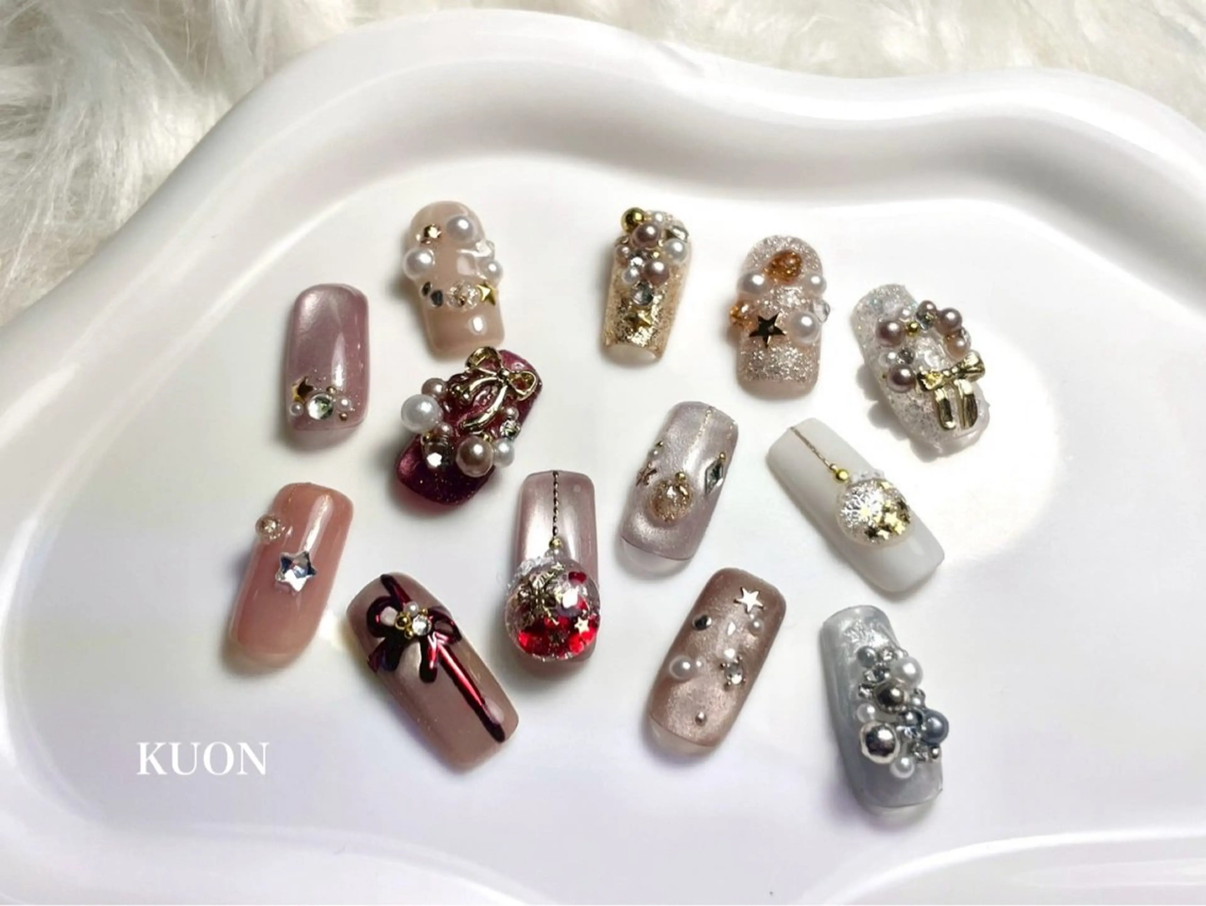 選べるクリスマスアソート2本🎄サンプルのクリスマスデザインの中から左右一本ずつチョイス🎁オフ込みの写真