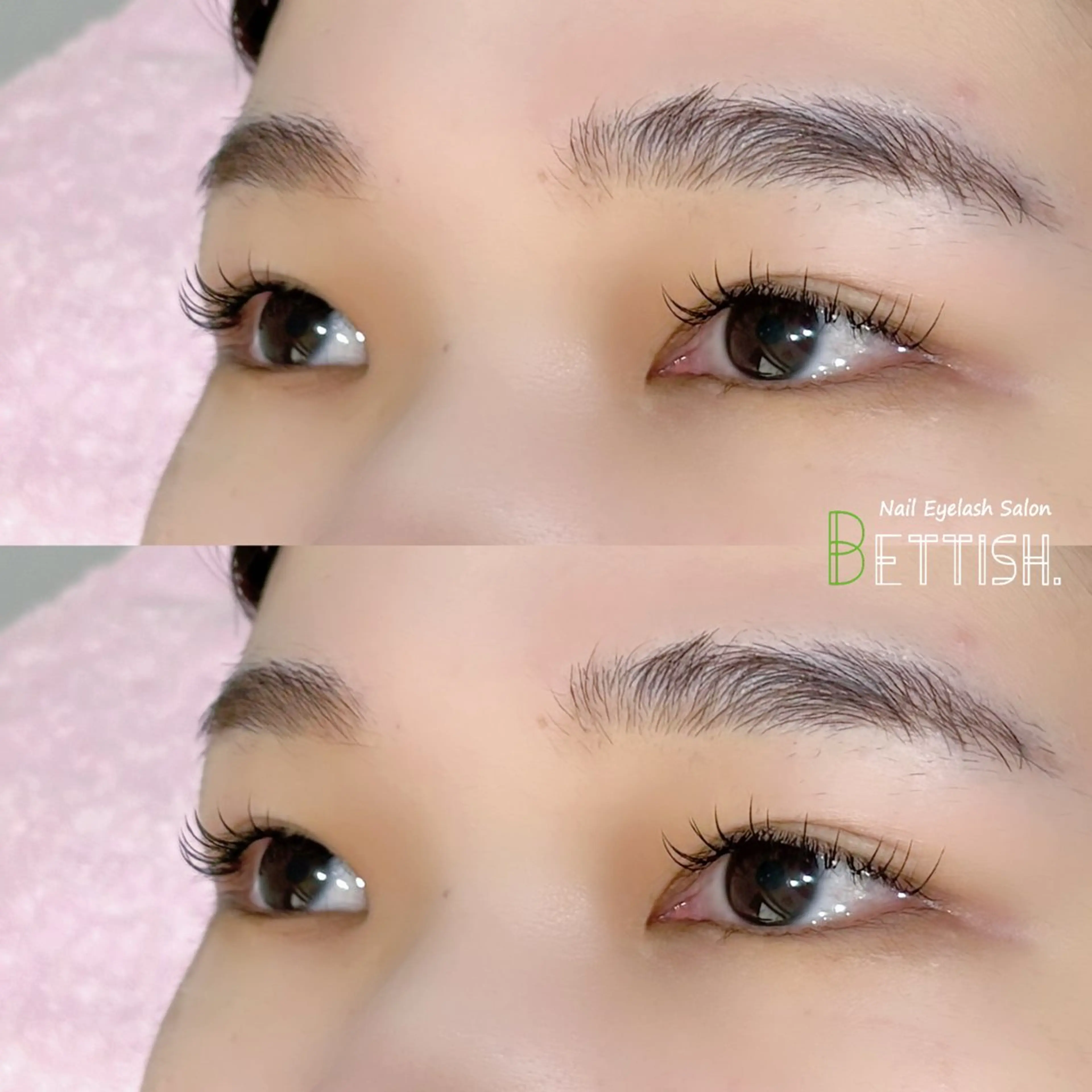 マツエク・マツパ フラットラッシュ BETTISH🩵 SERIのマツエク・マツパデザイン