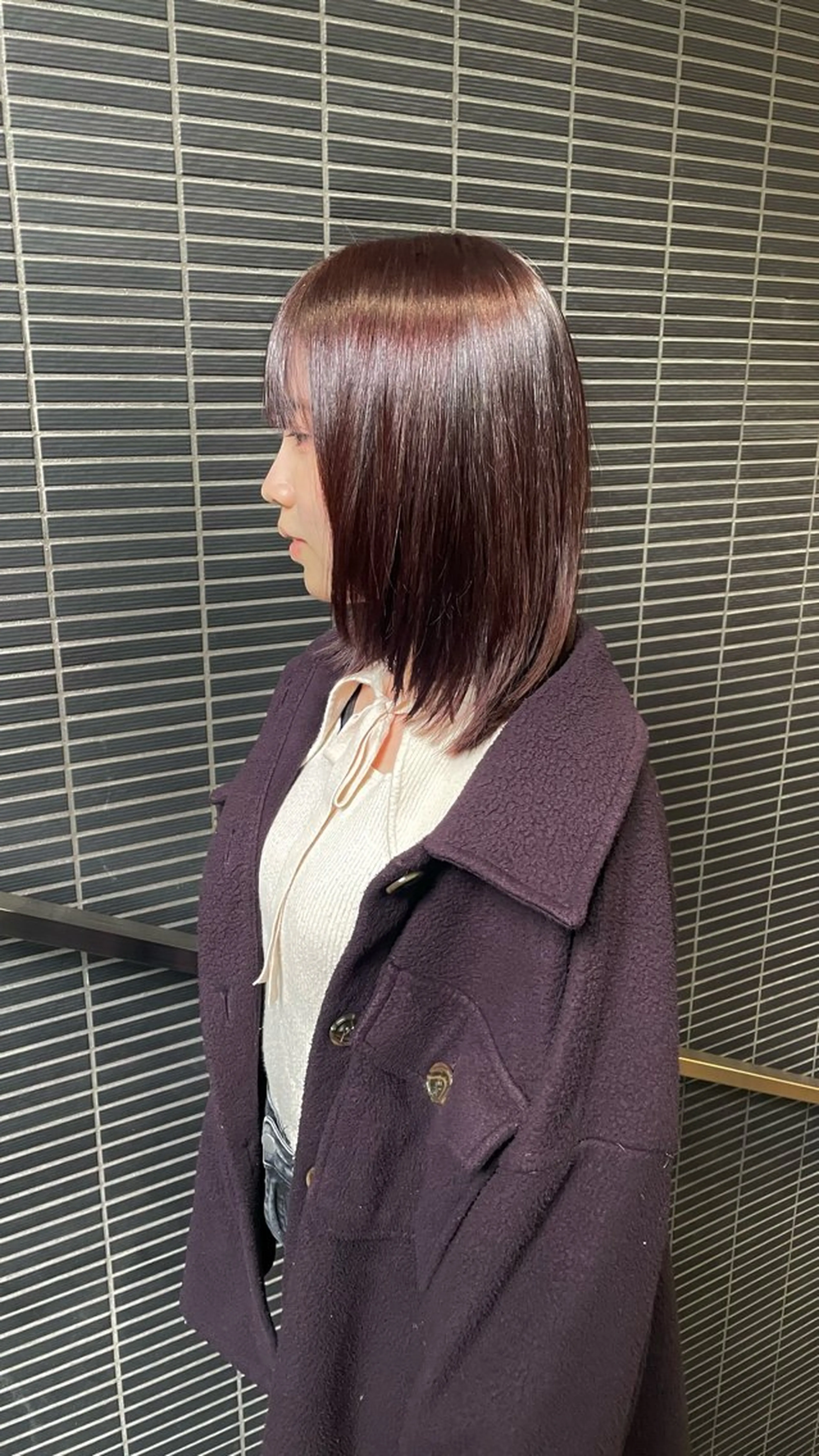 ミディアム カラー ボブレイヤー ボブ レイヤーカット カット ヘアカラー トリートメント 葵🌊ツヤカラー/ 髪質改善🫧のヘアスタイル