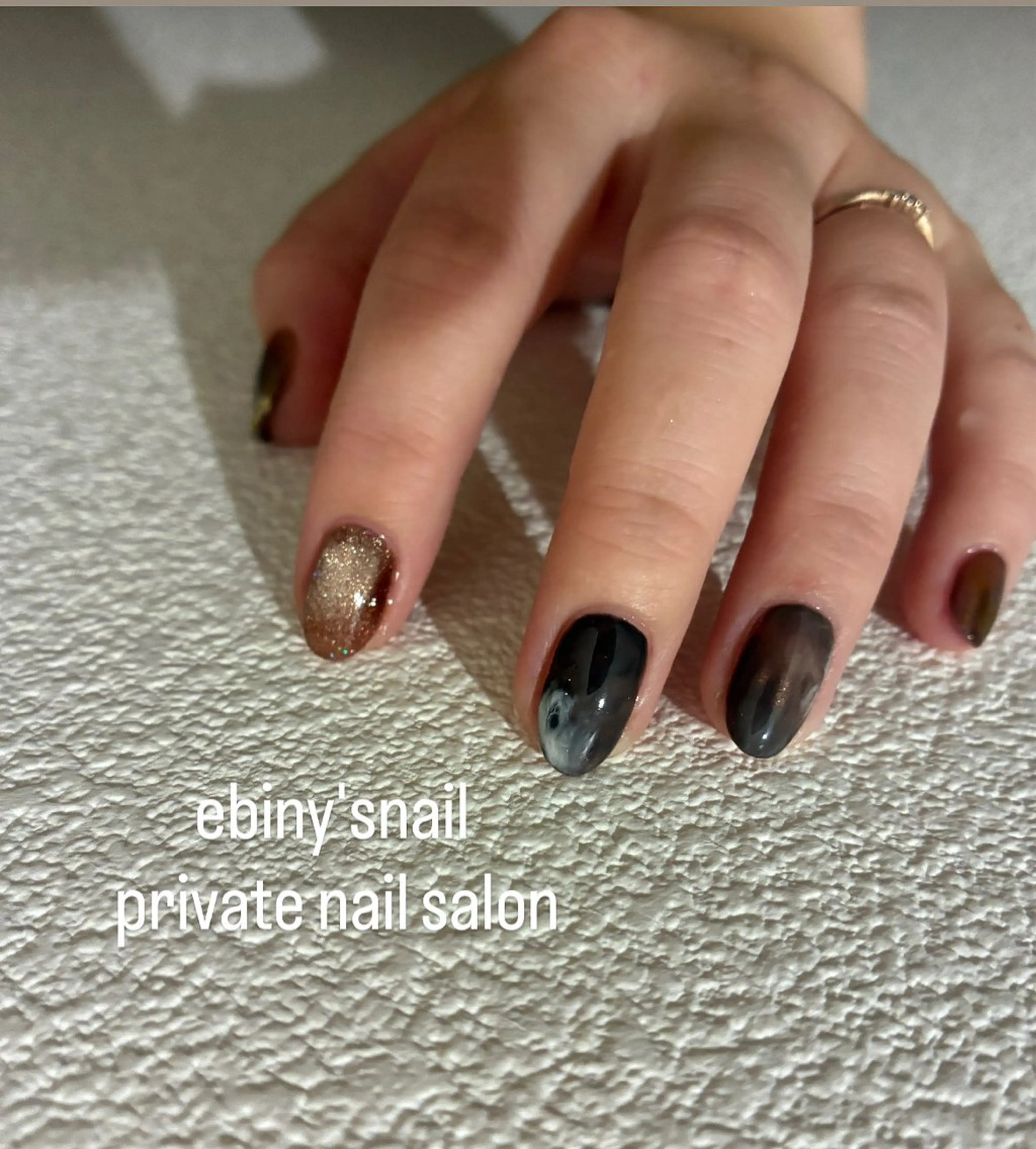 ネイル ジェルネイル ニュアンスネイル ハンドネイル Ebiny'snail所属・田村 奈々のネイルデザイン