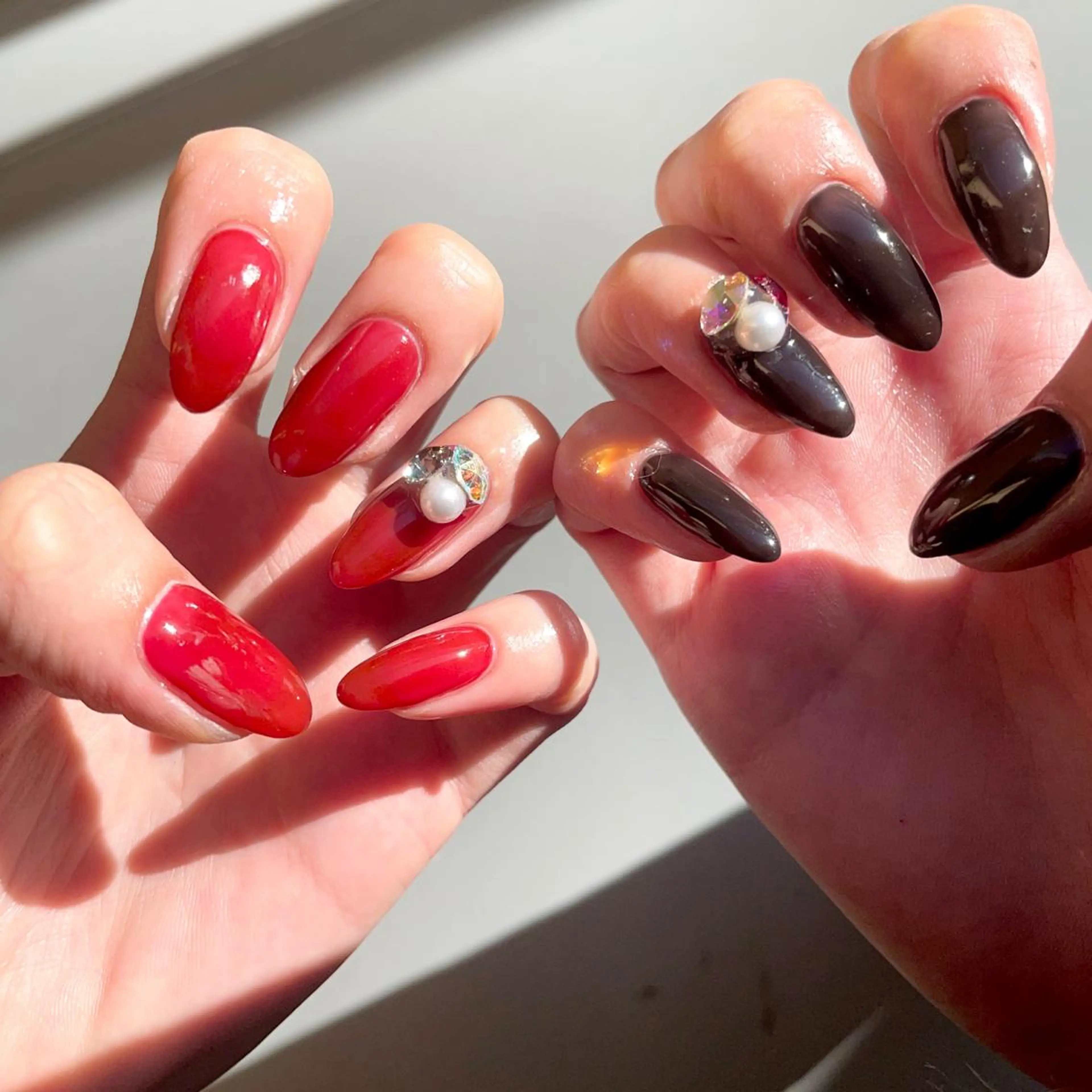 ネイル ボルドー ハンドネイル Nail salon LuaRのネイルデザイン