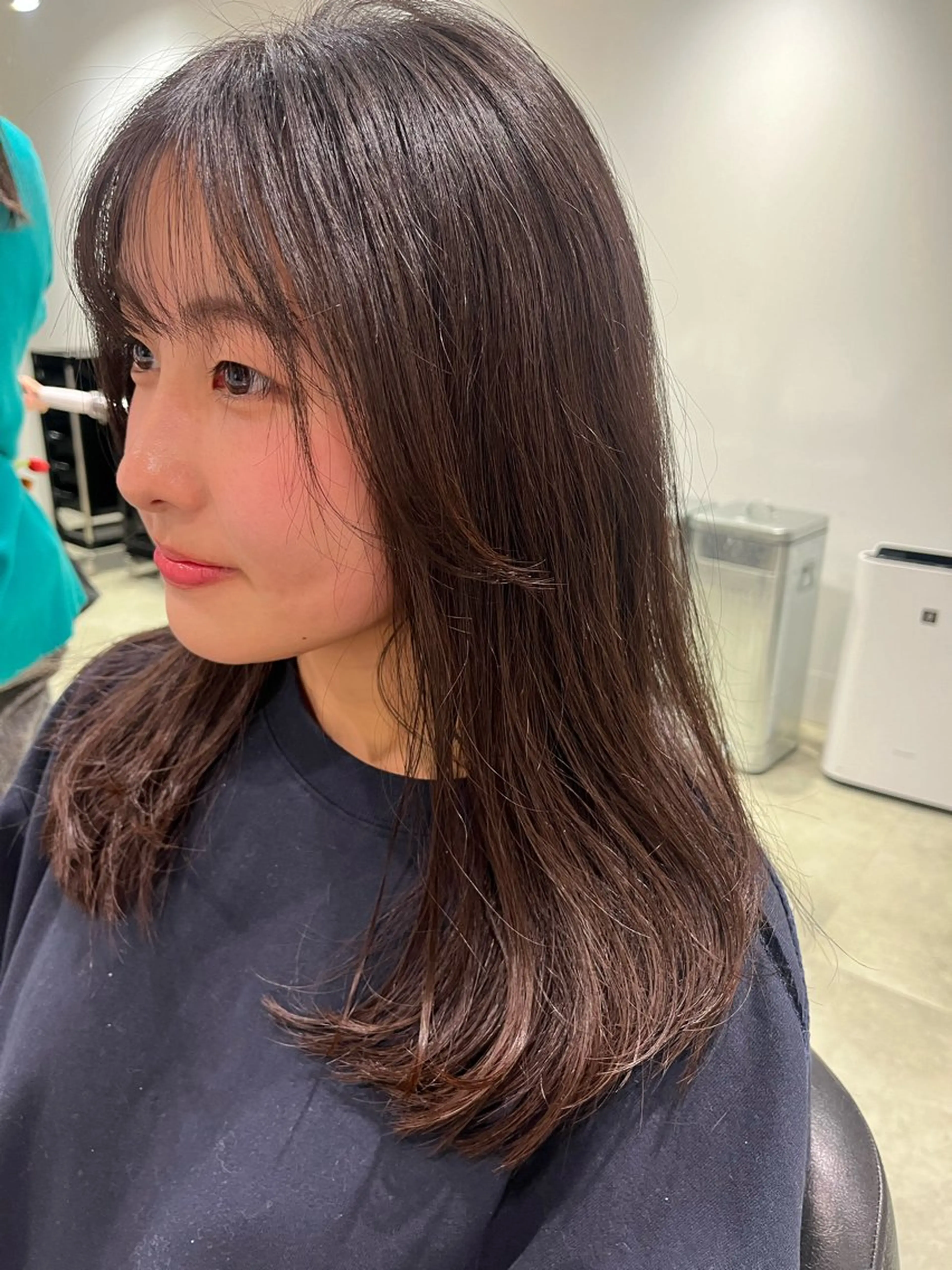 ロング レイヤーカット ロング 田中 来夢のヘアスタイル