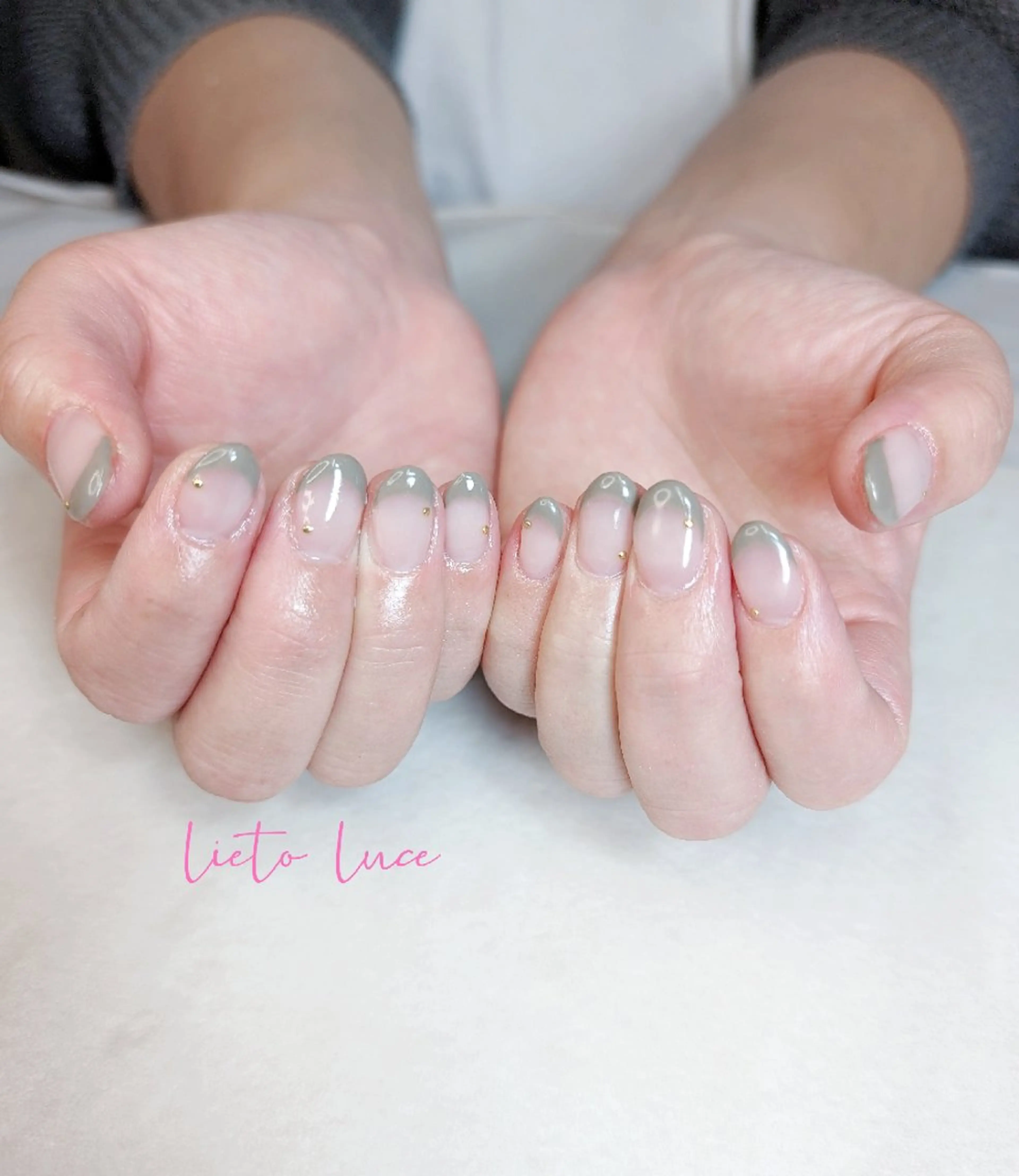 ネイル フレンチネイル ハンドネイル lieto luce Yukaのネイルデザイン