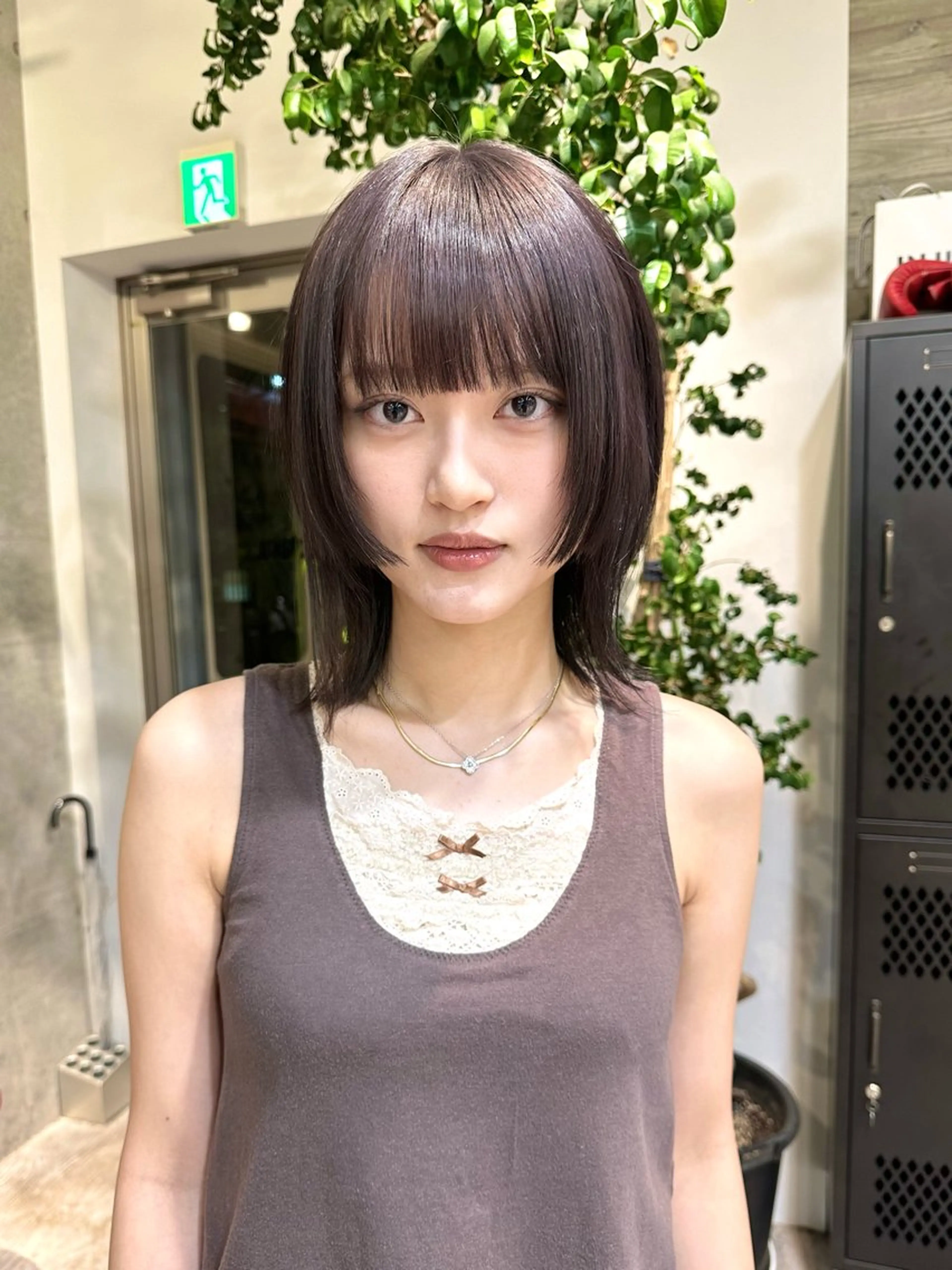 ミディアム カラー カット ヘアカラー トリートメント kai .のヘアスタイル