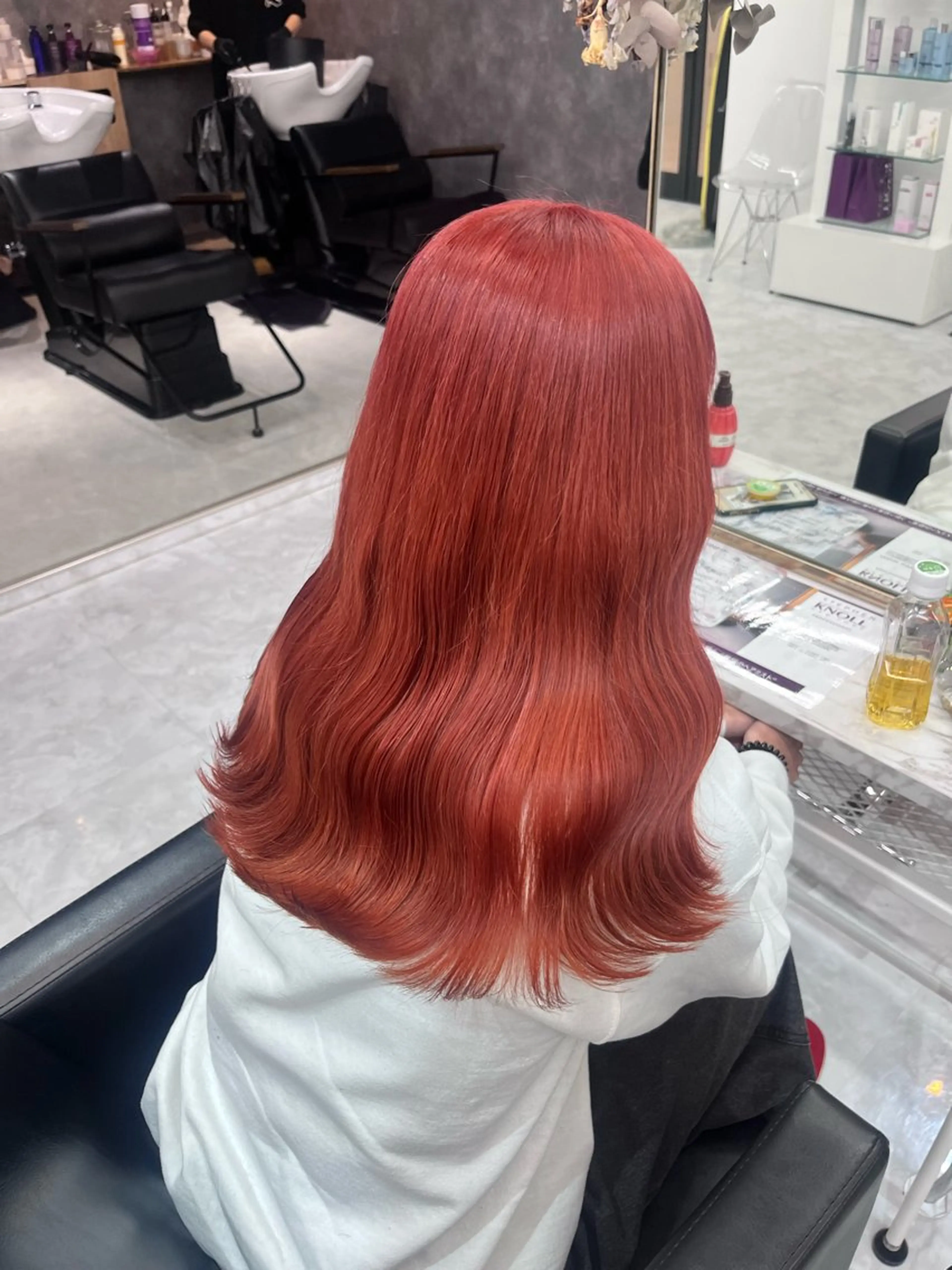 ロング カラー ヘアアレンジ カット ヘアカラー ヘアセット 🎀韓国ヘア🎀 𝐬𝐚𝐫𝐚🎀のヘアスタイル