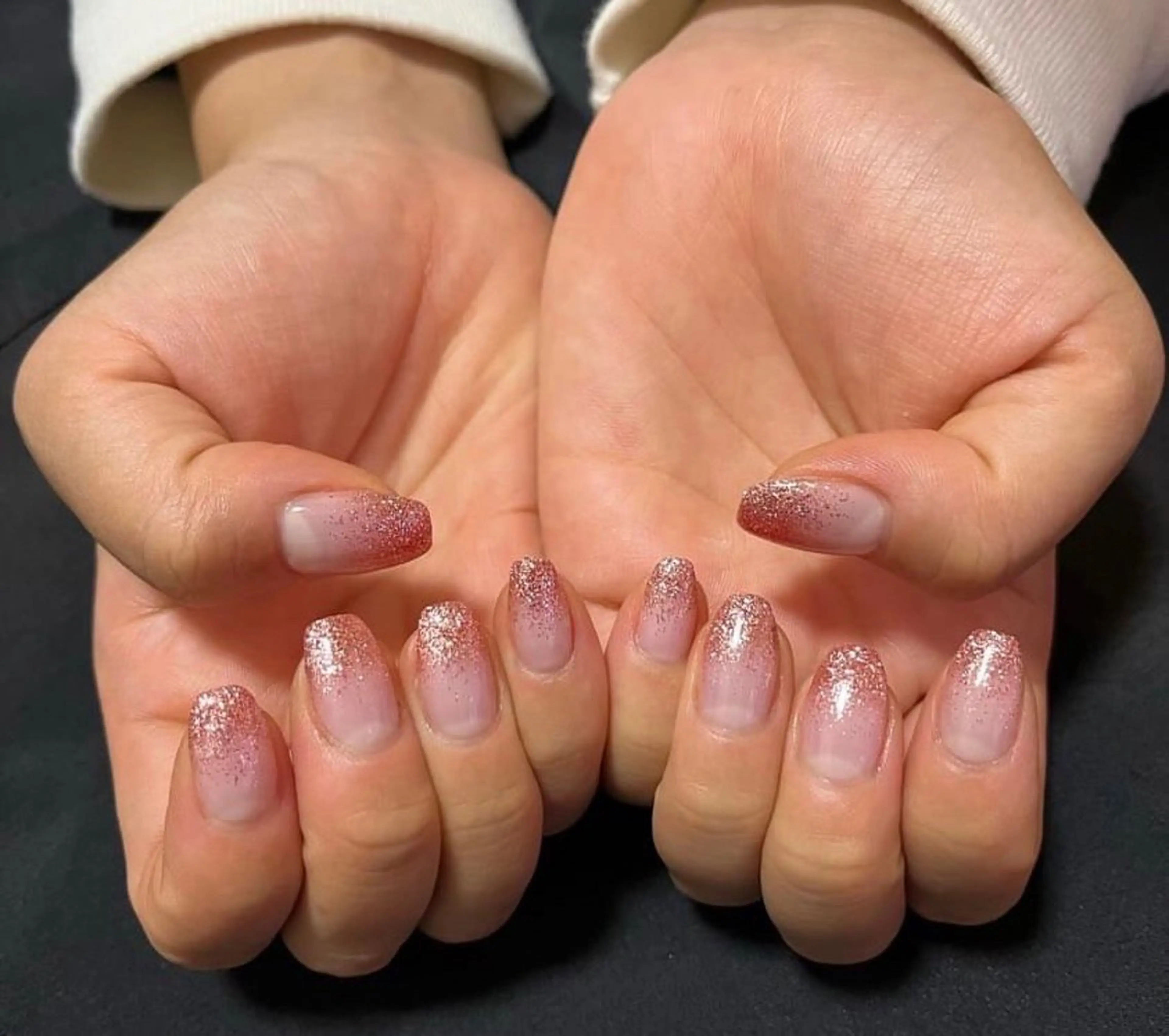 ネイル ラメ(グリッター) ラメグラデーション ハンドネイル H Nanaのネイルデザイン