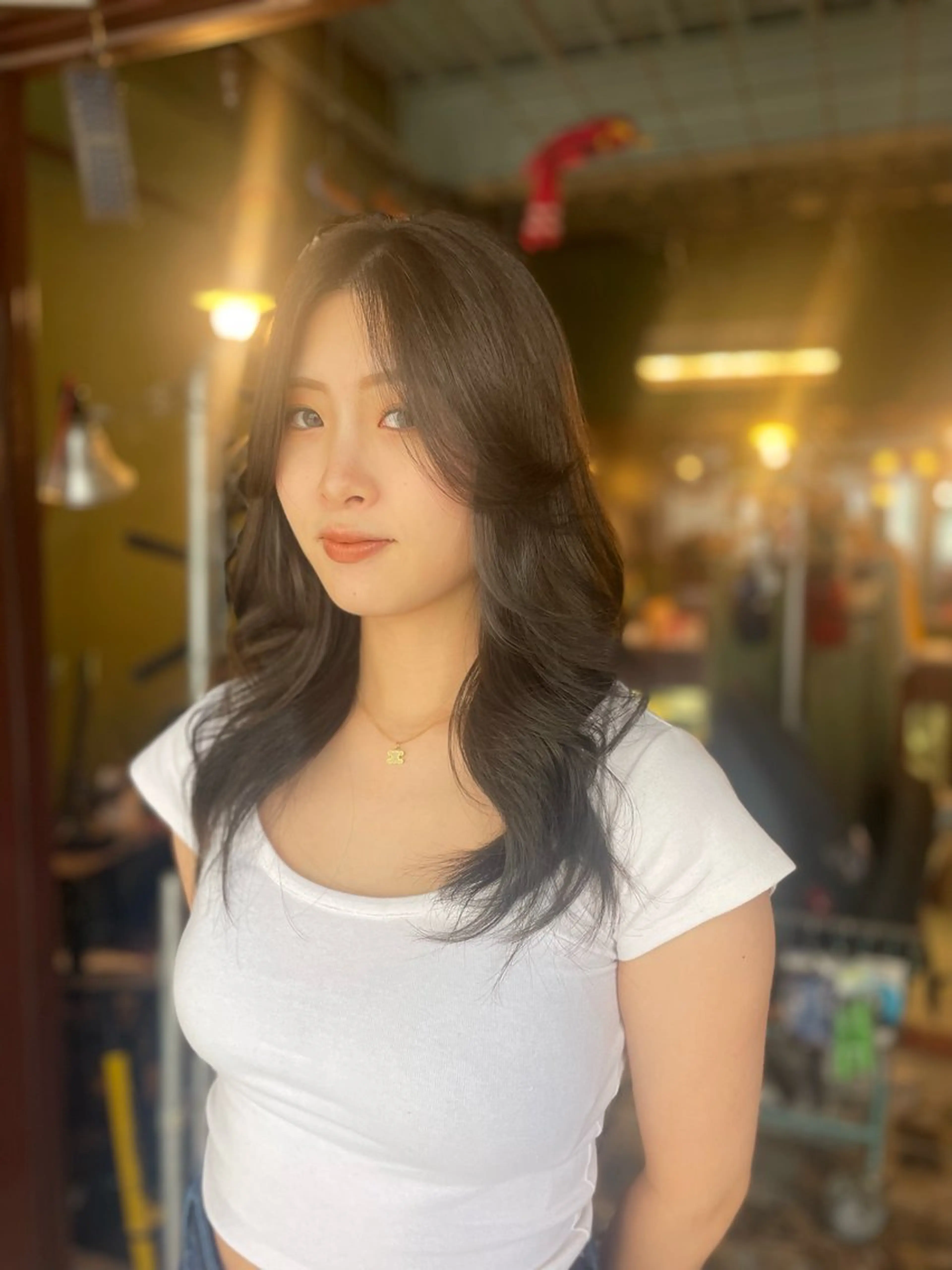 ミディアム カラー カット ヘアカラー トリートメント PATH-hair. store/MAIのヘアスタイル