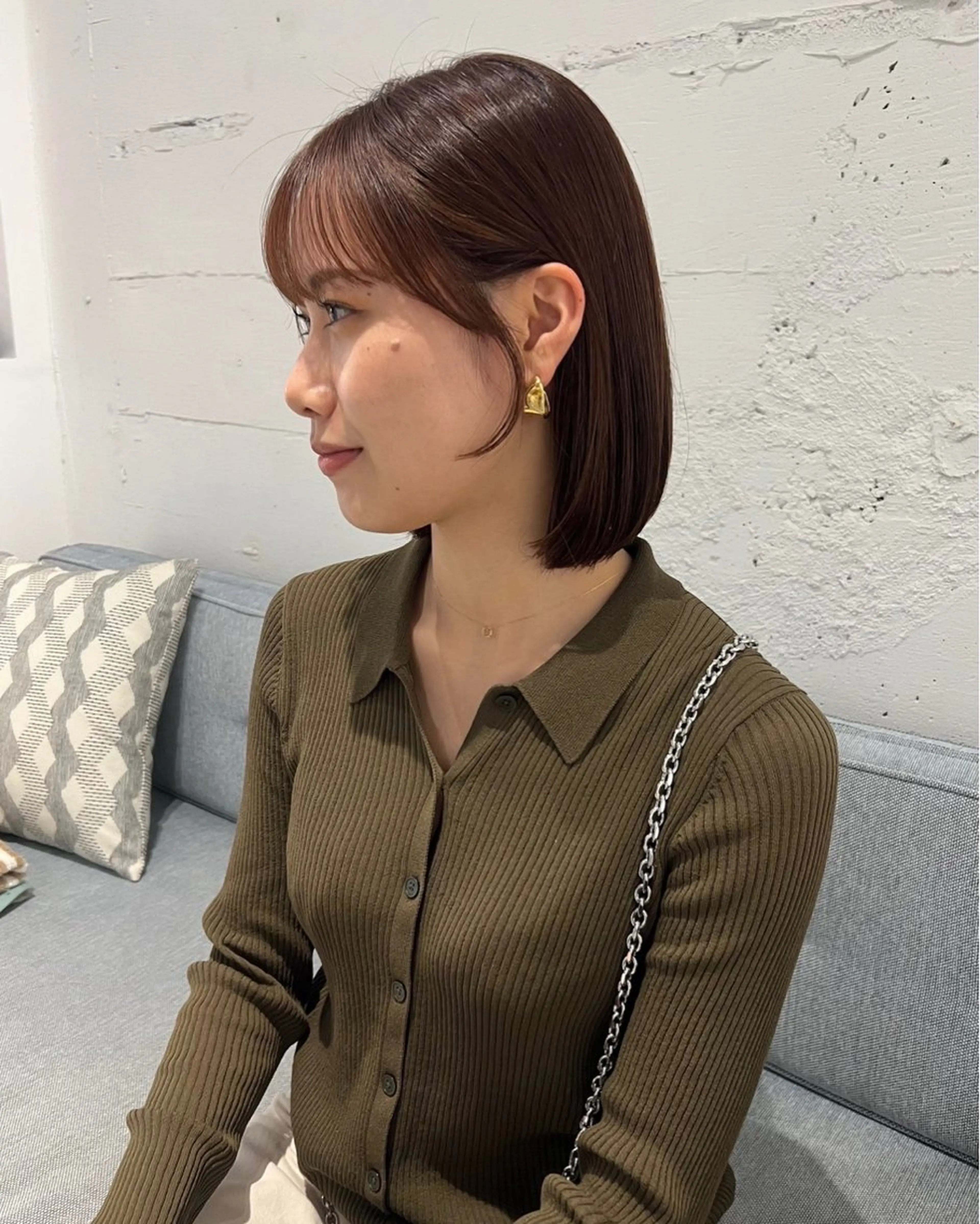 ミディアム 峯田 優花のヘアスタイル