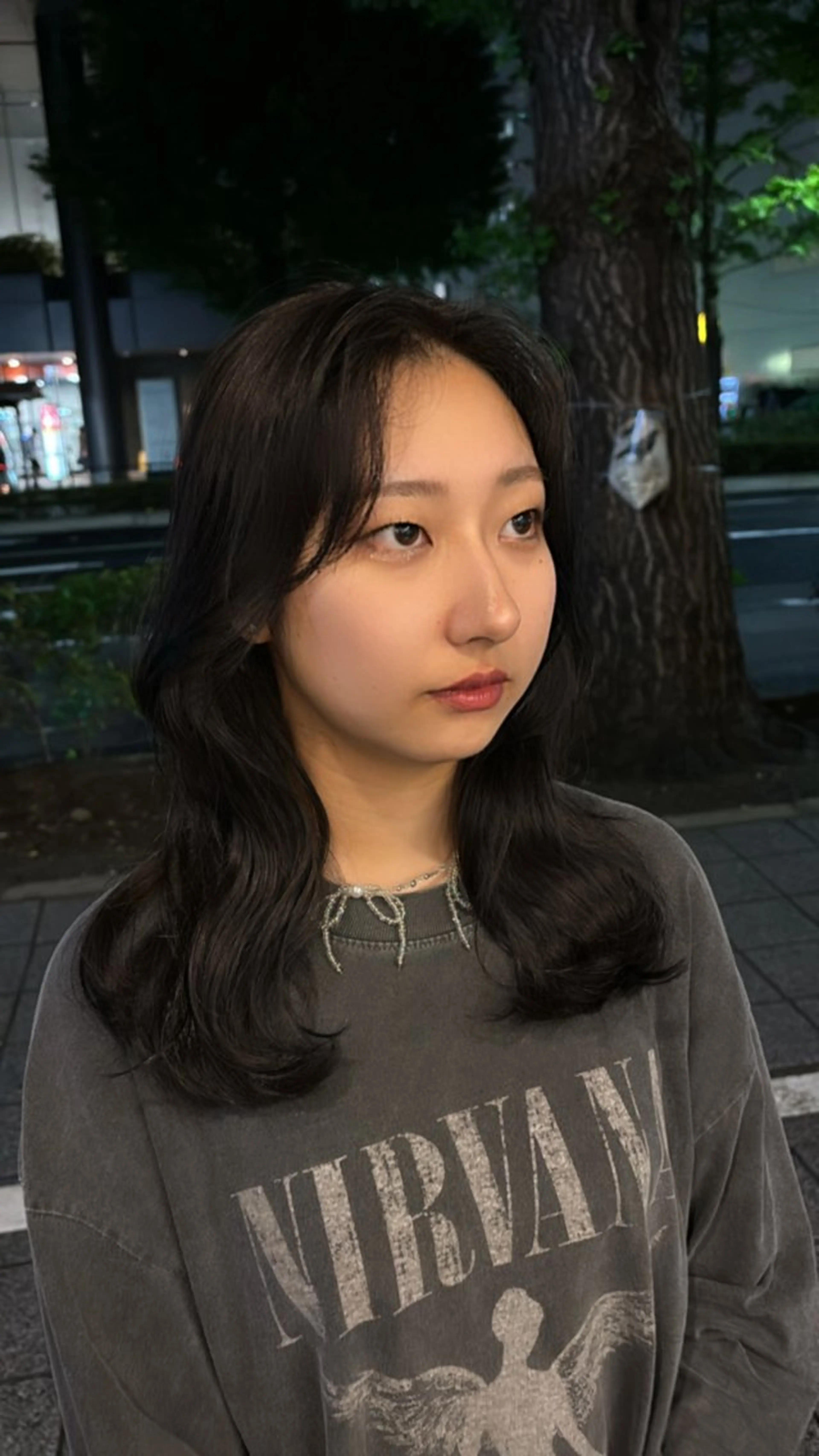 ロング カラー くびれヘア 韓国風ヘア カット ヘアカラー 🍓ハイトーンカラー 🎀nene🍓のヘアスタイル