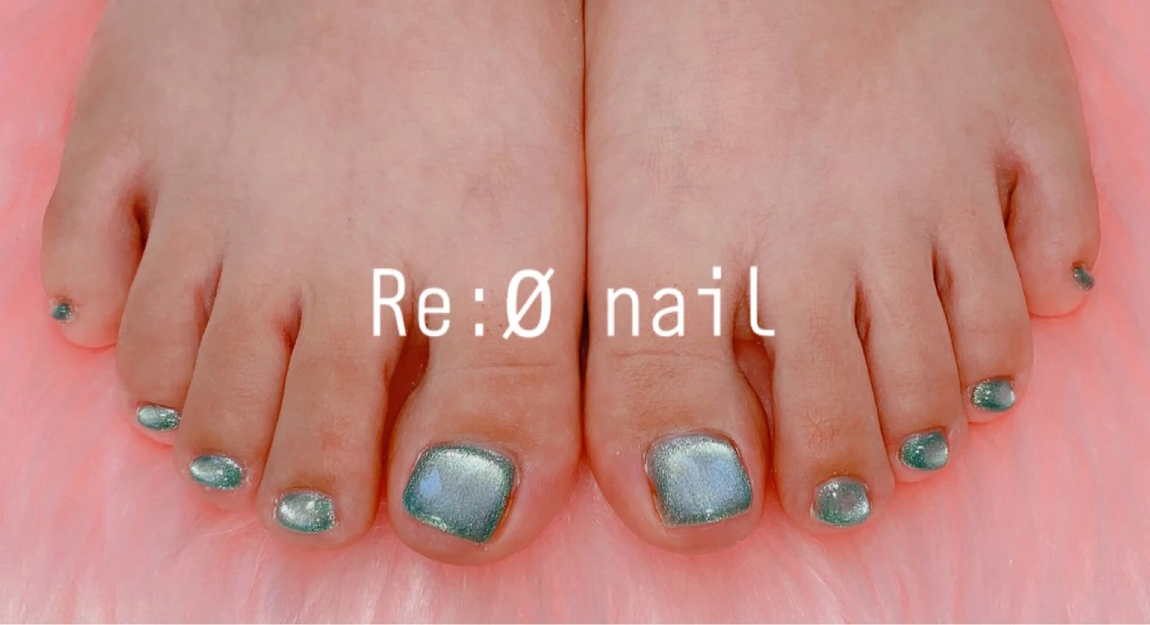 ネイル マグネットネイル フットネイル Re:Ø nail 🩵TSUJIのネイルデザイン