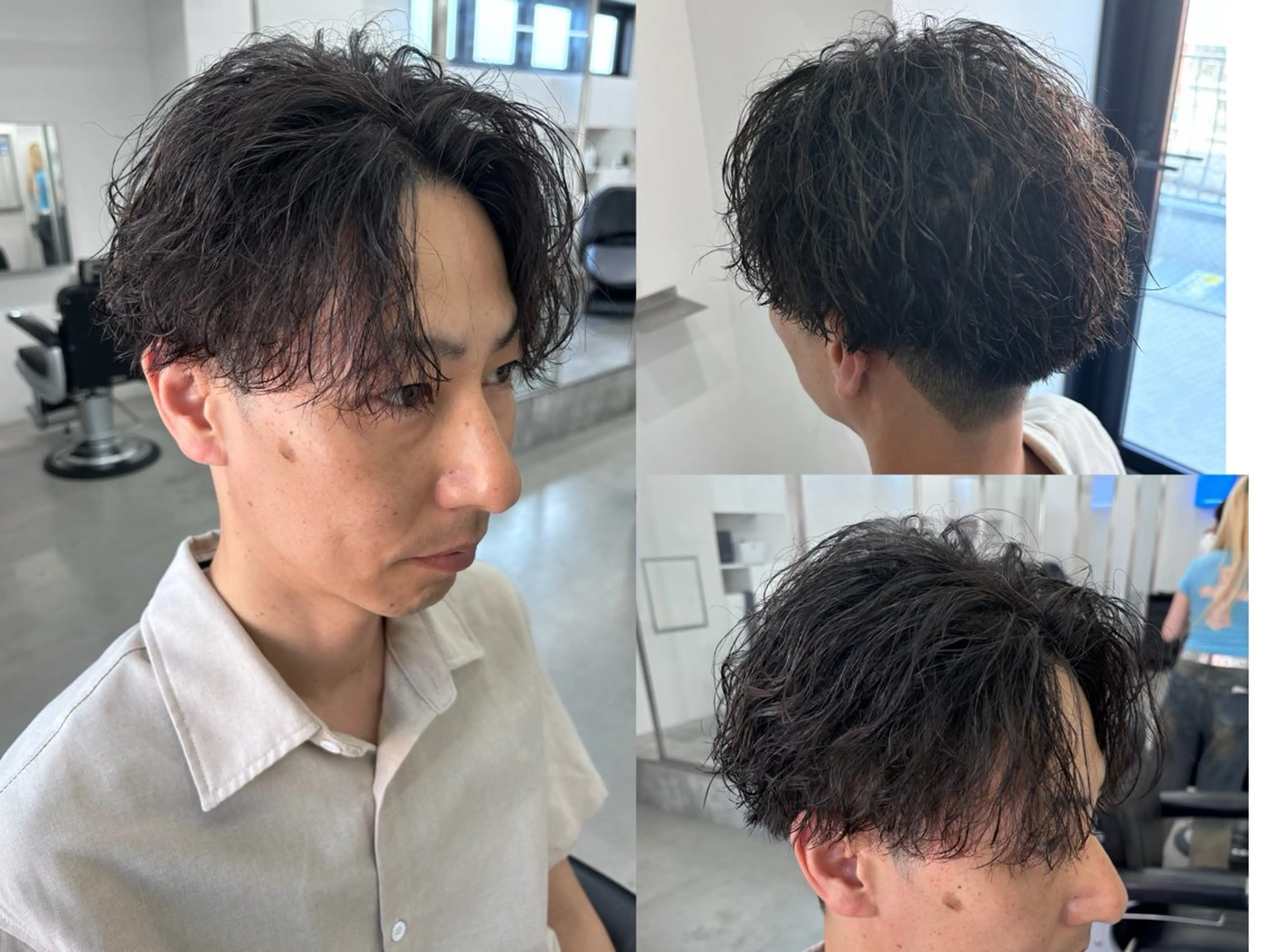 パーマ メンズ カット パーマ 土岐 仁/メンズ専門 パーマ特化美容師🔥のヘアスタイル