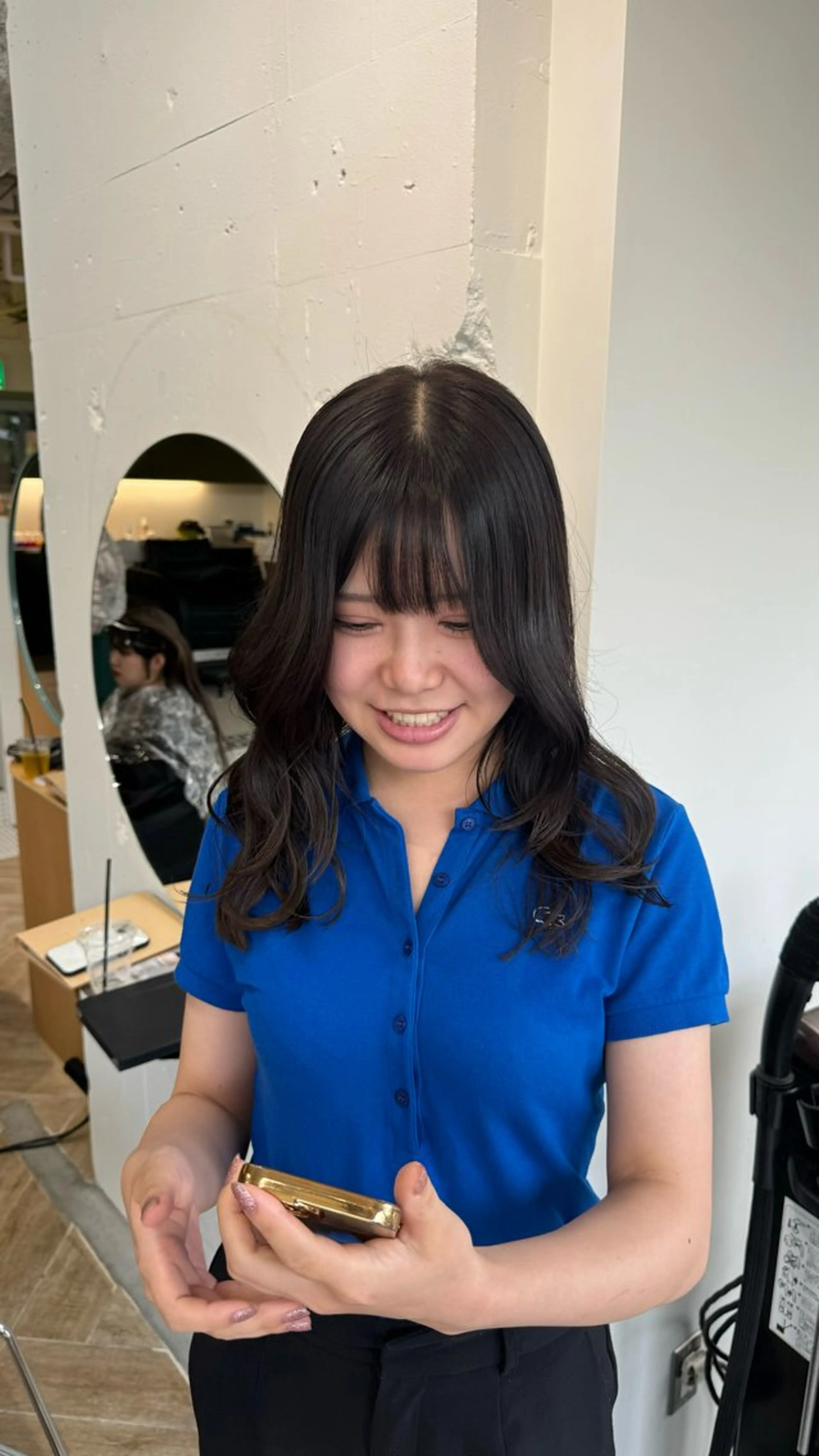 ロング 新潟/万代/ベージュ ダブルカラー髙橋魁真のヘアスタイル